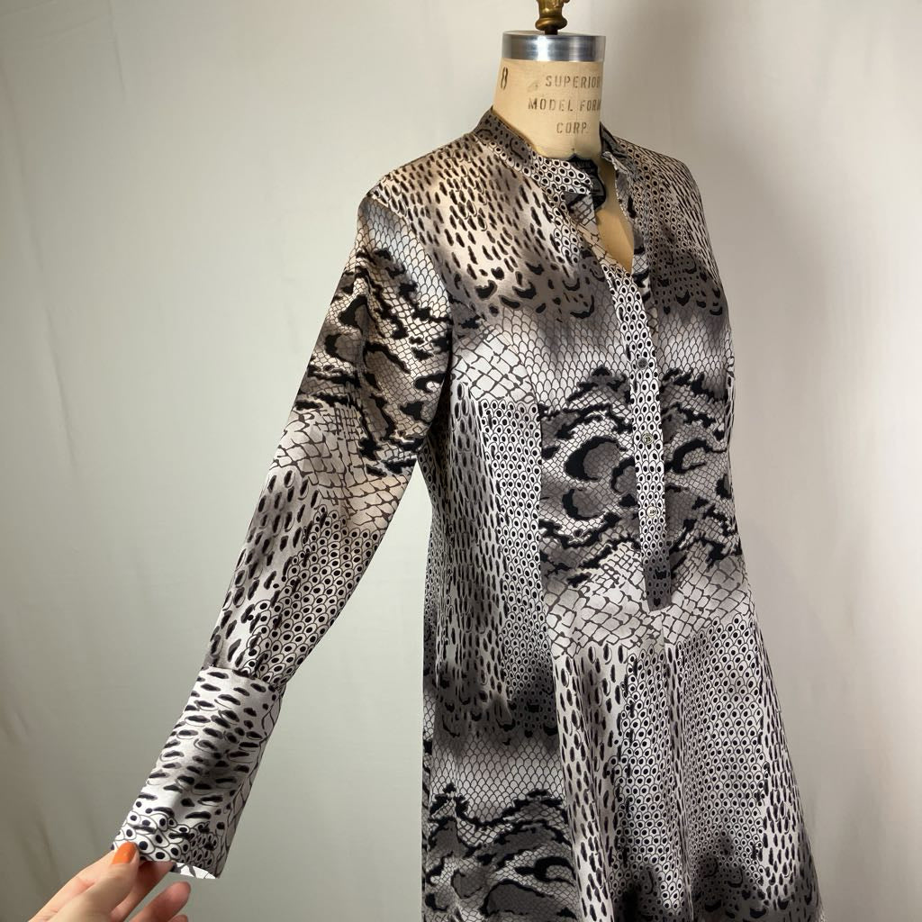 Natori Python Print Shirt Dress