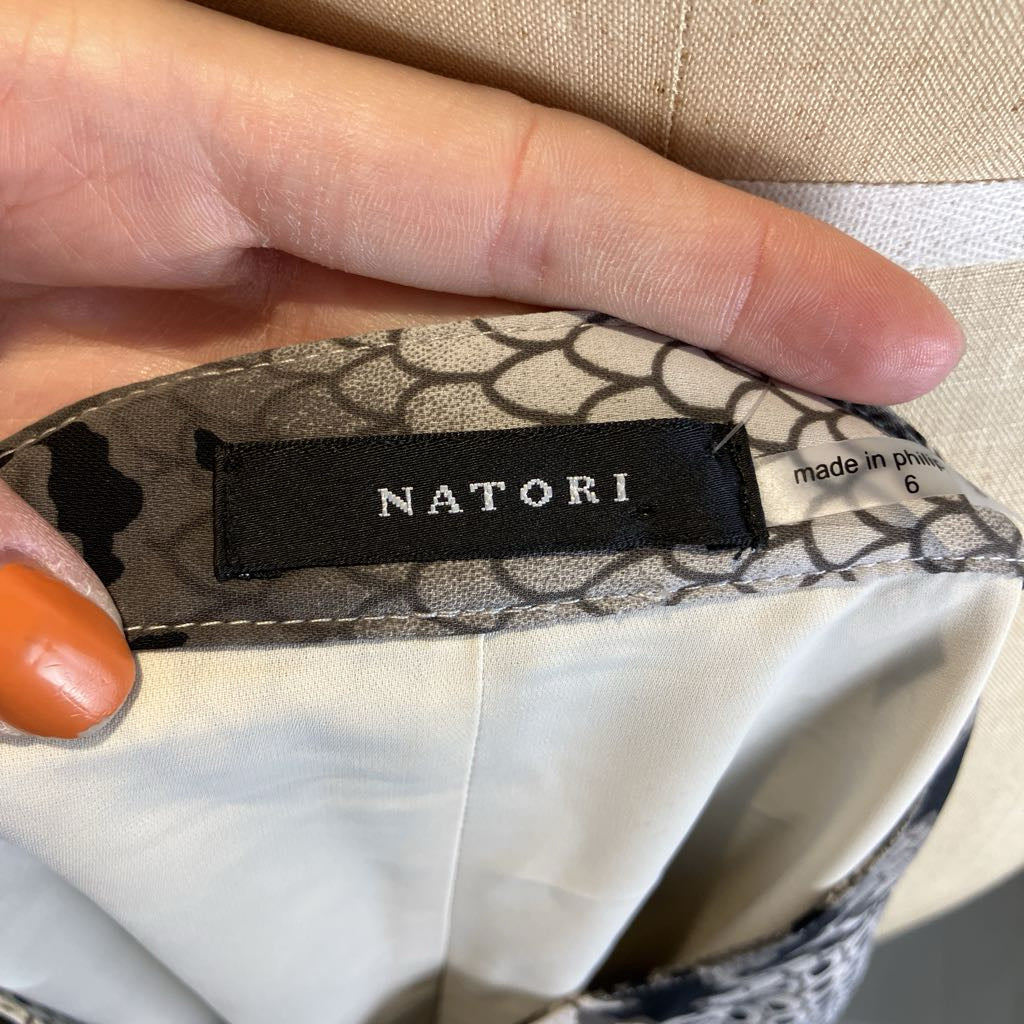 Natori Python Print Shirt Dress