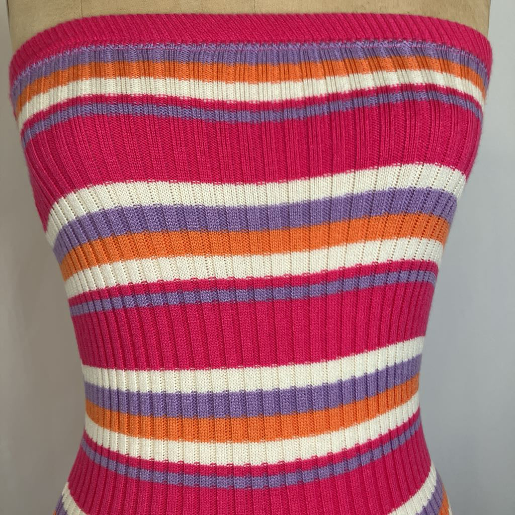 Ribbed Knitted Tube Dress
