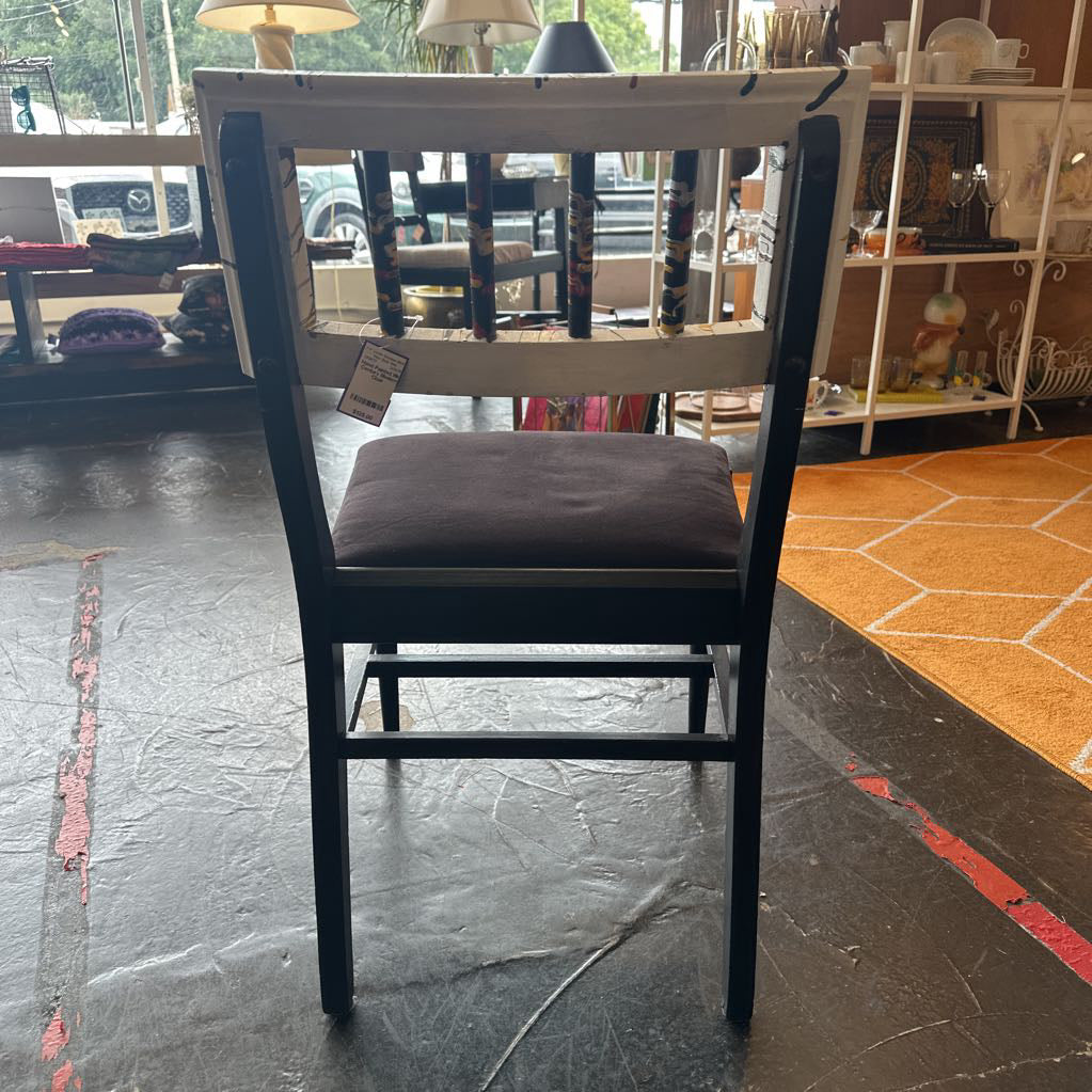 Hand Painted Mid Century Modern Chair