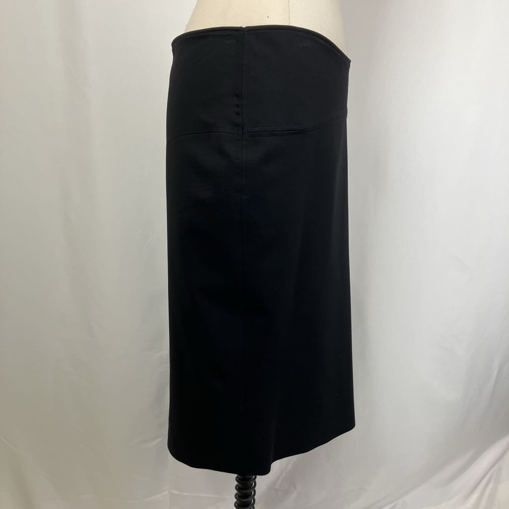 1990s Gucci Black Pencil Skirt w/ Back Side Slit