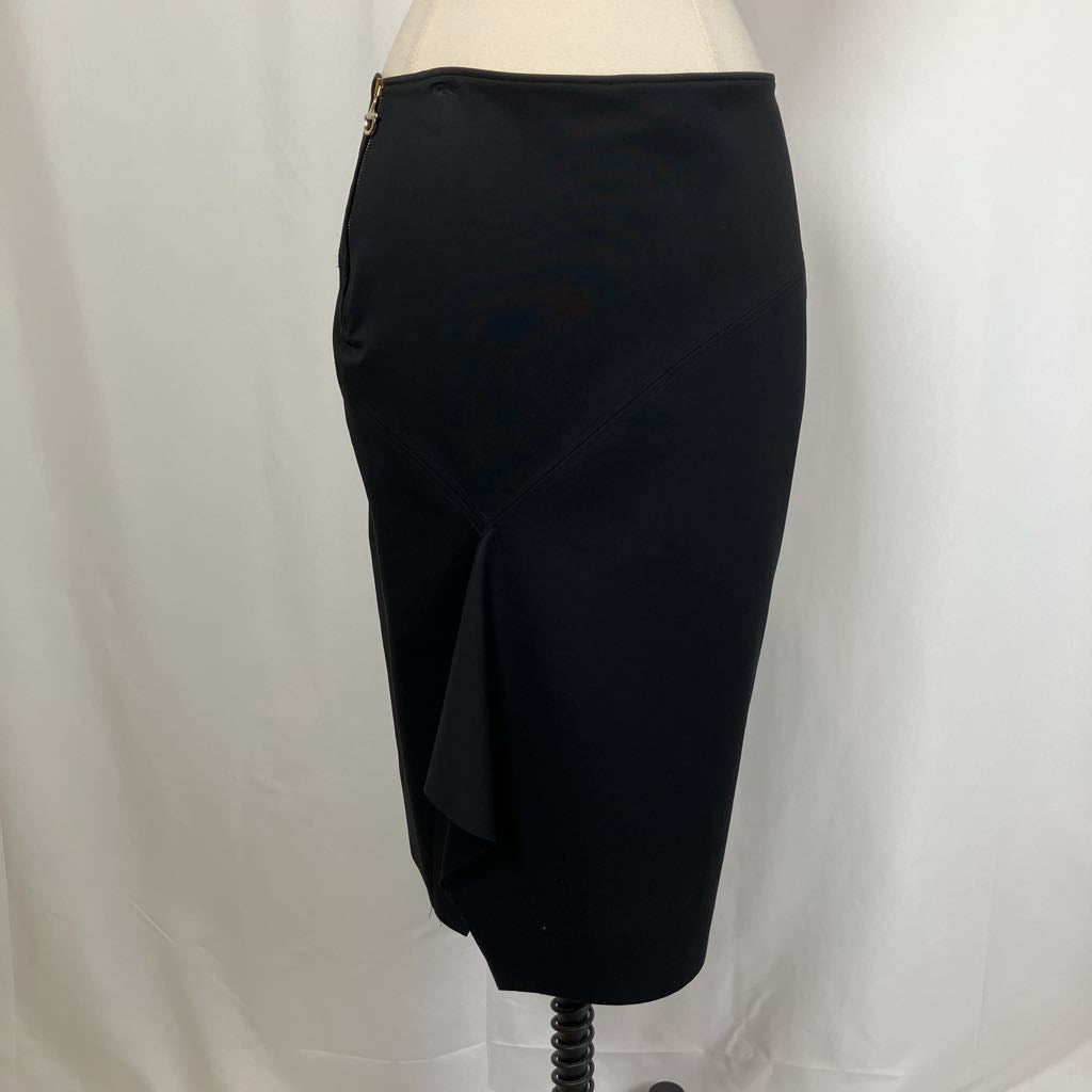 1990s Gucci Black Pencil Skirt w/ Back Side Slit