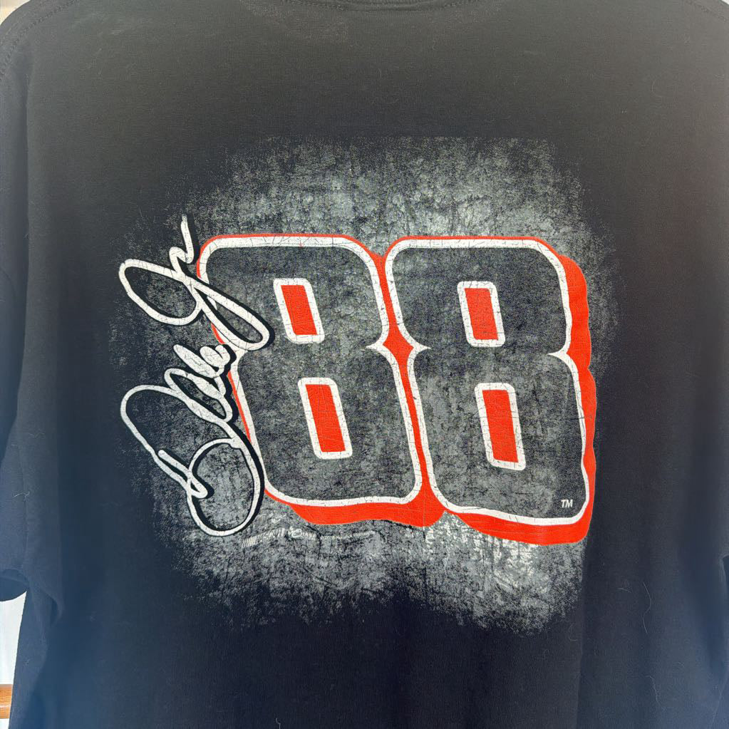Black t-shirt with '88' logo and signature on a dark background