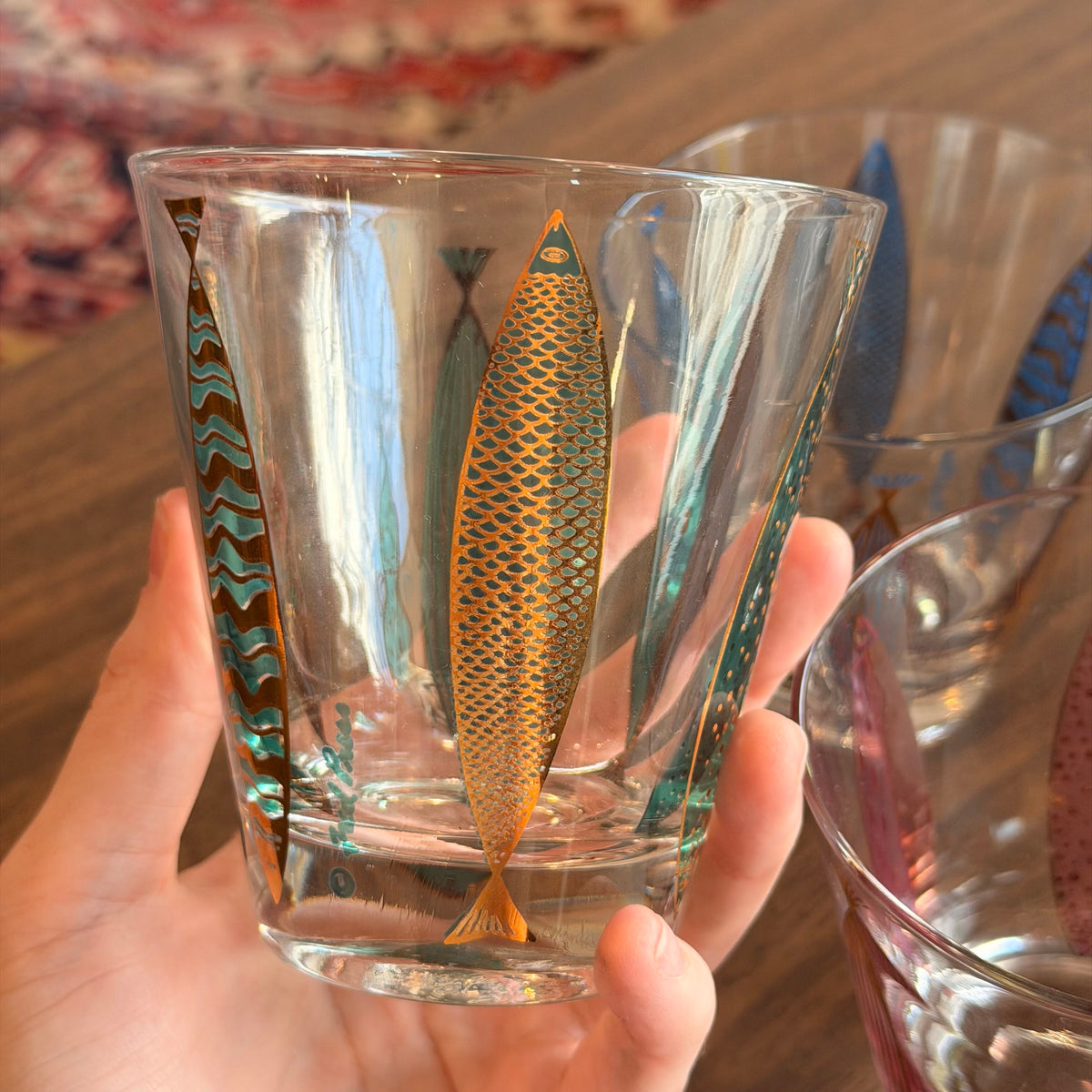 Vintage Fred Press Fish Glasses