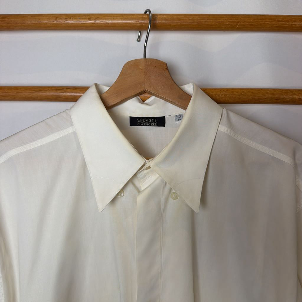 1990s Versace Classic V2 Shirt with Pointed Collar