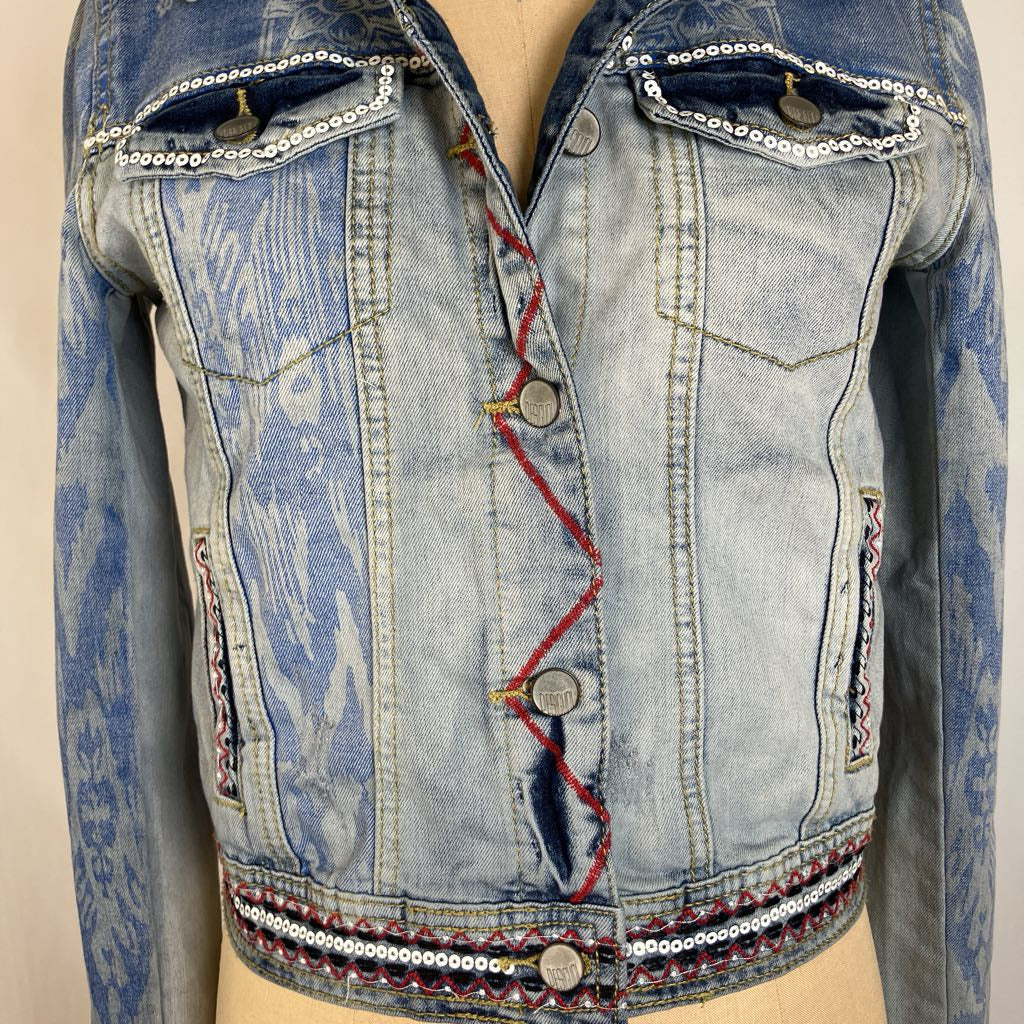 Embroidered Designer Denim Jacket