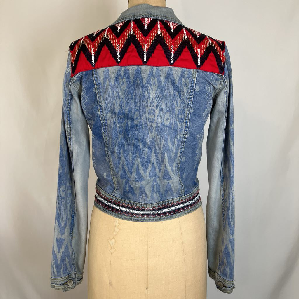 Embroidered Designer Denim Jacket