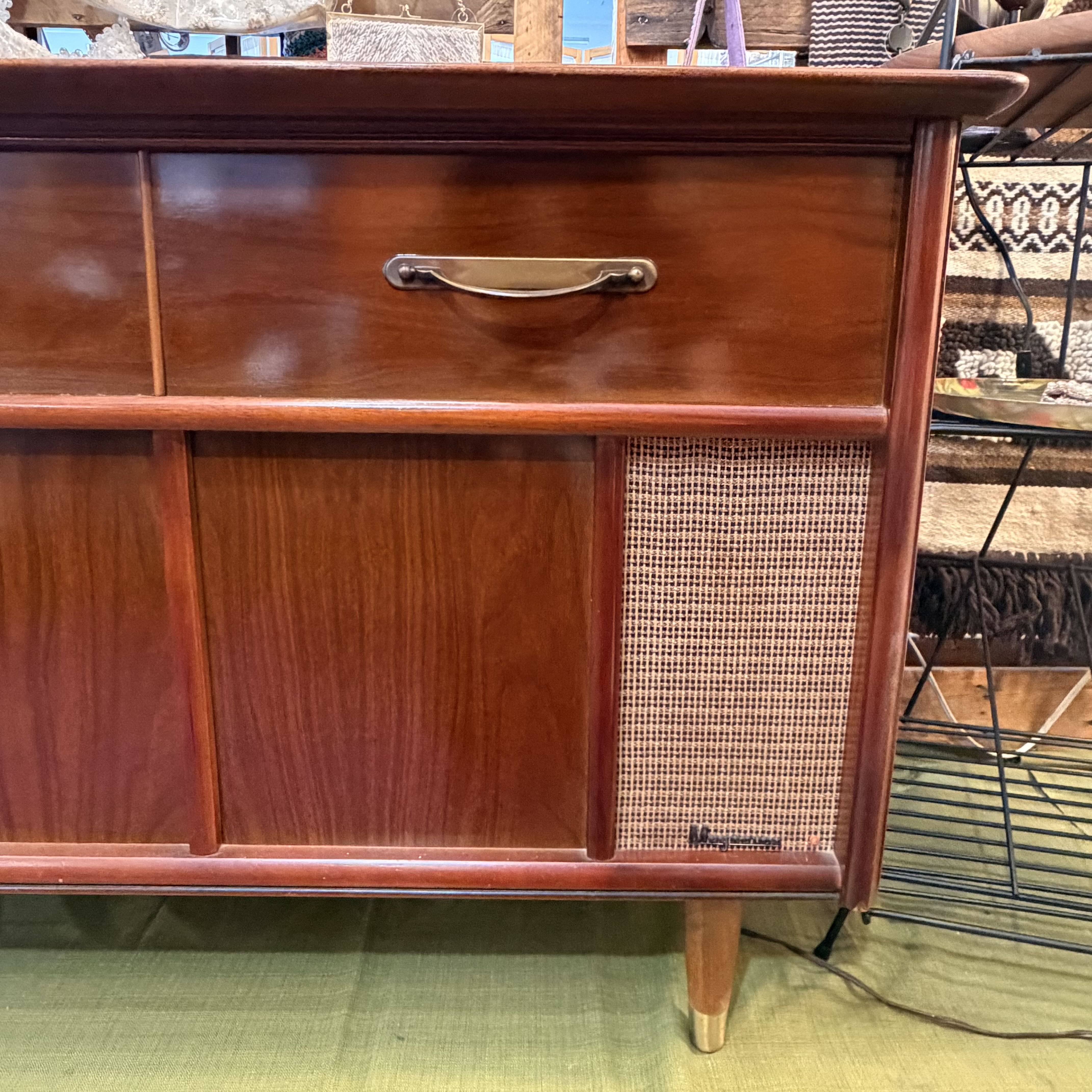 Vintage 1960s Magnavox Stereo Console