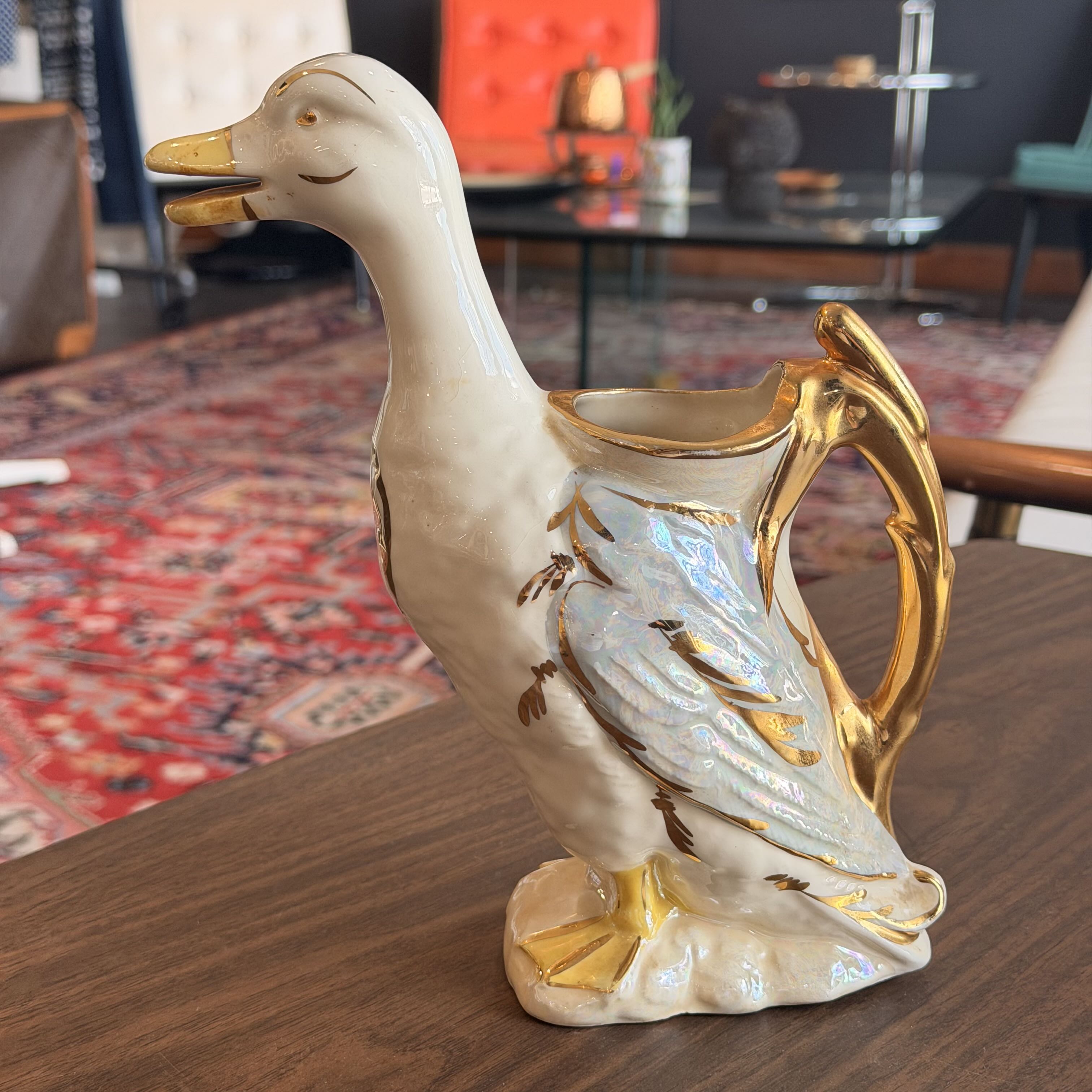 Vintage Ceramic Duck Pitcher