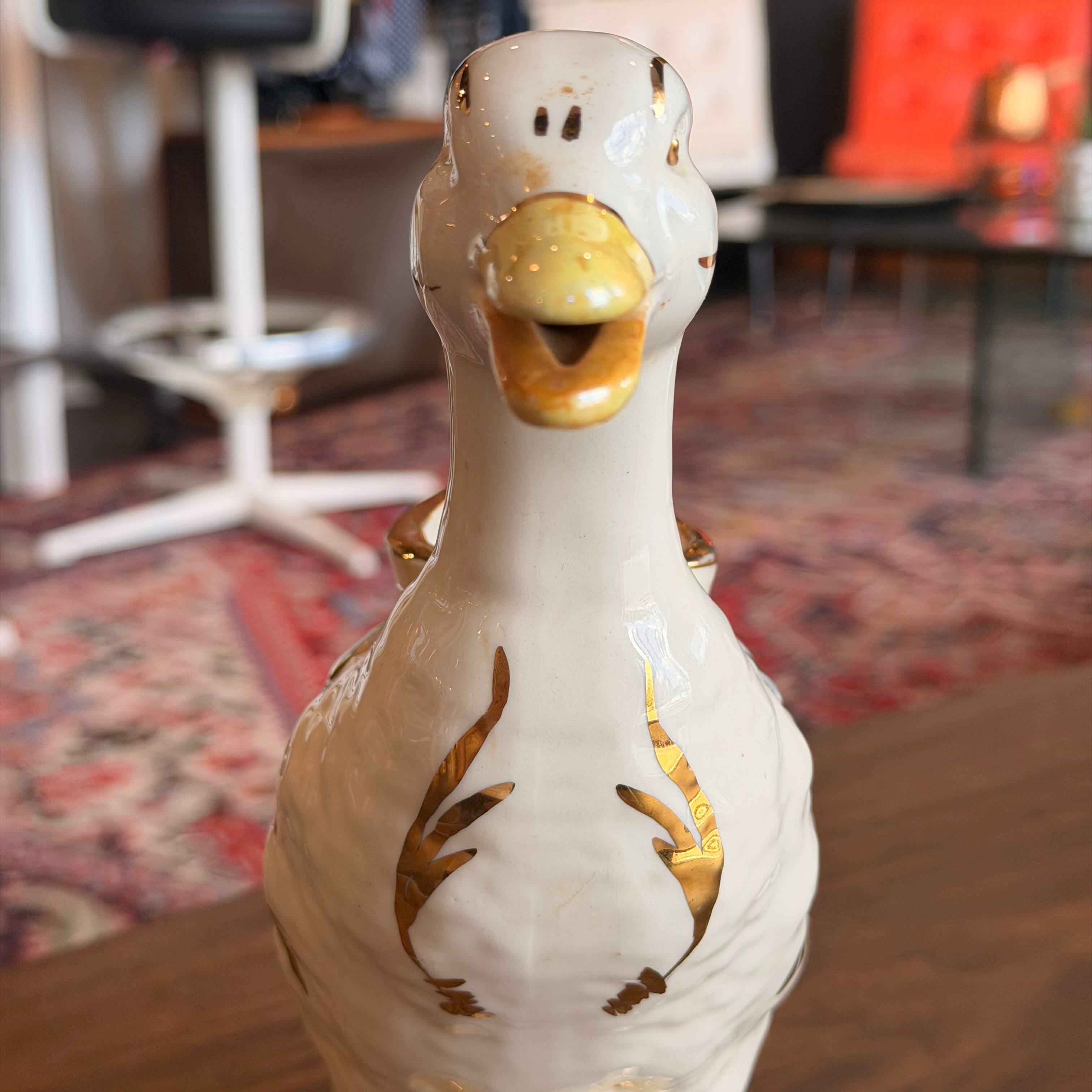 Vintage Ceramic Duck Pitcher