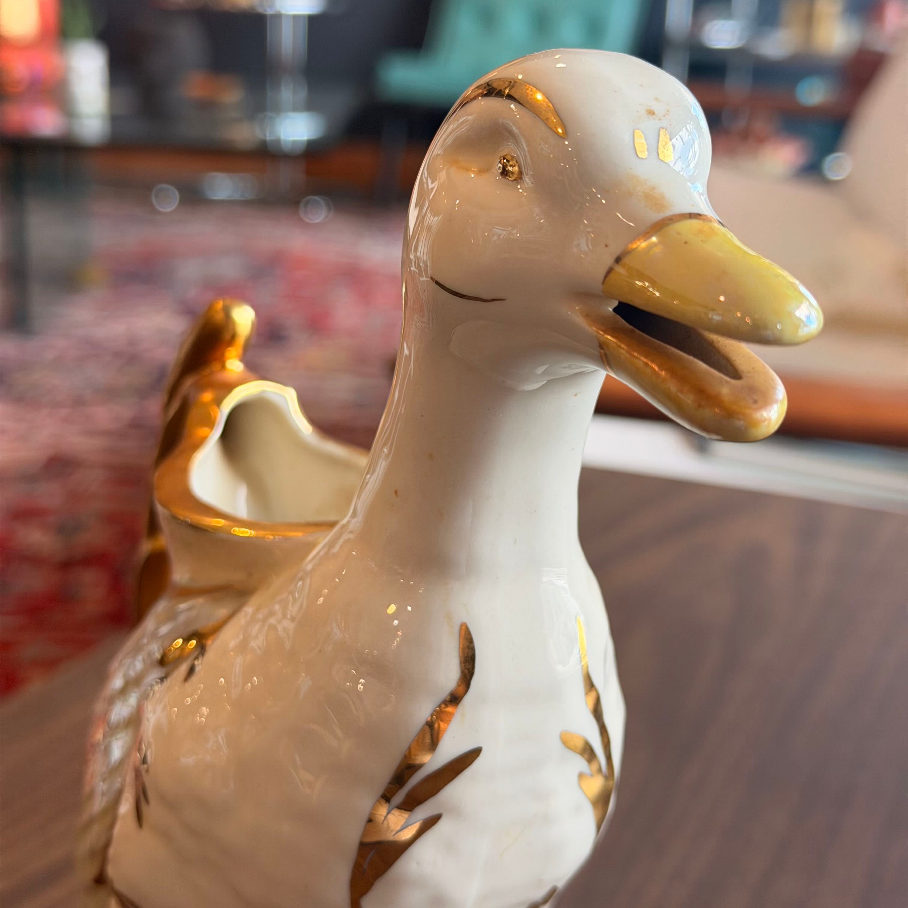 Vintage Ceramic Duck Pitcher