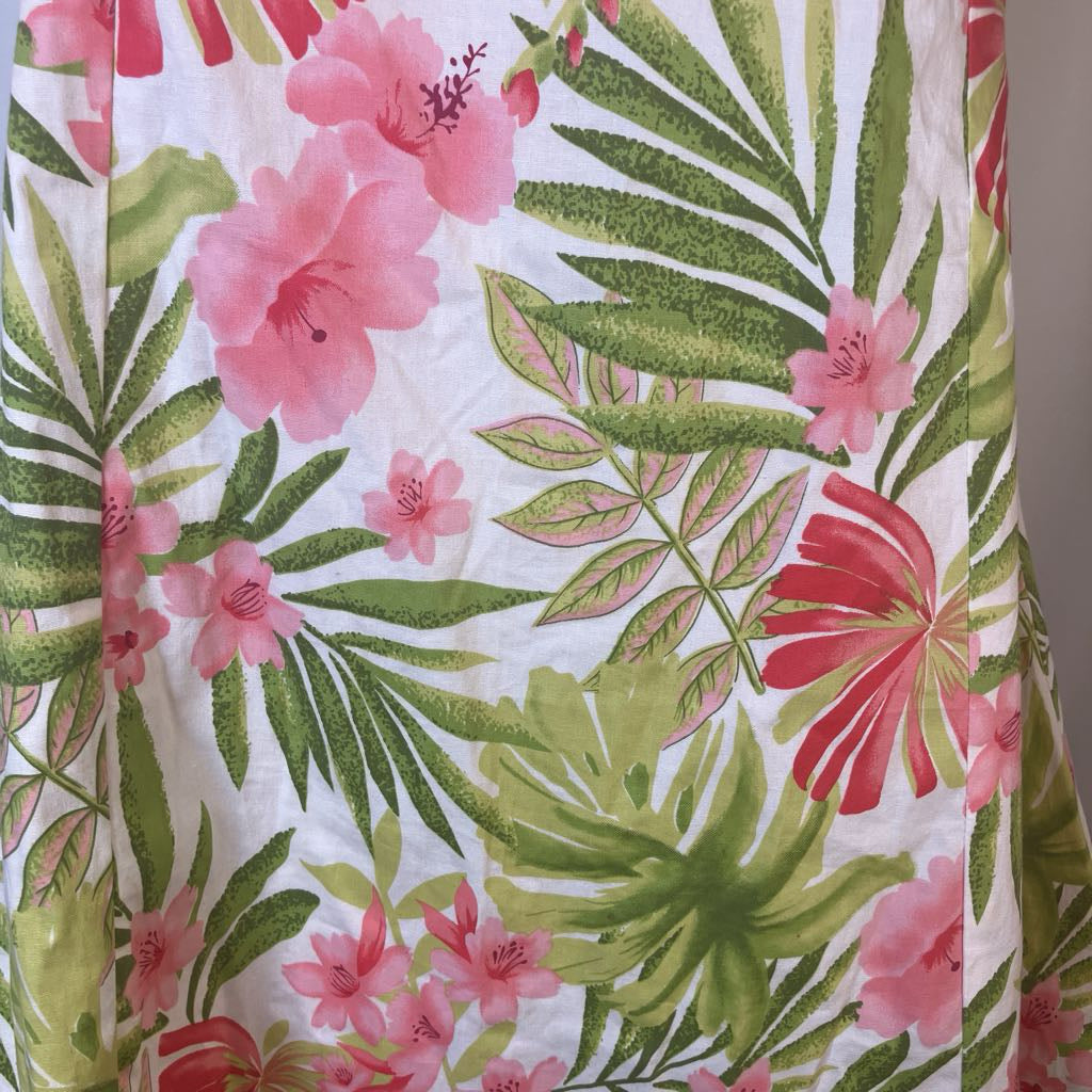 Vintage Pink Floral Mini Dress