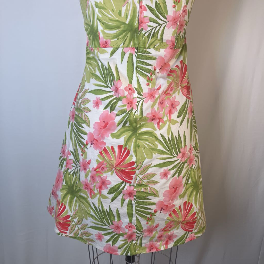 Vintage Pink Floral Mini Dress