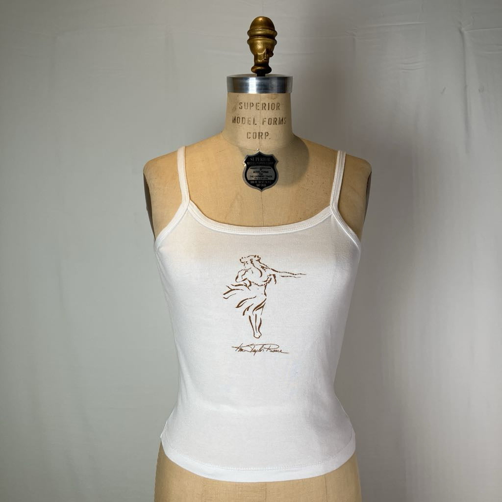Hawaiian Dancer White Tank