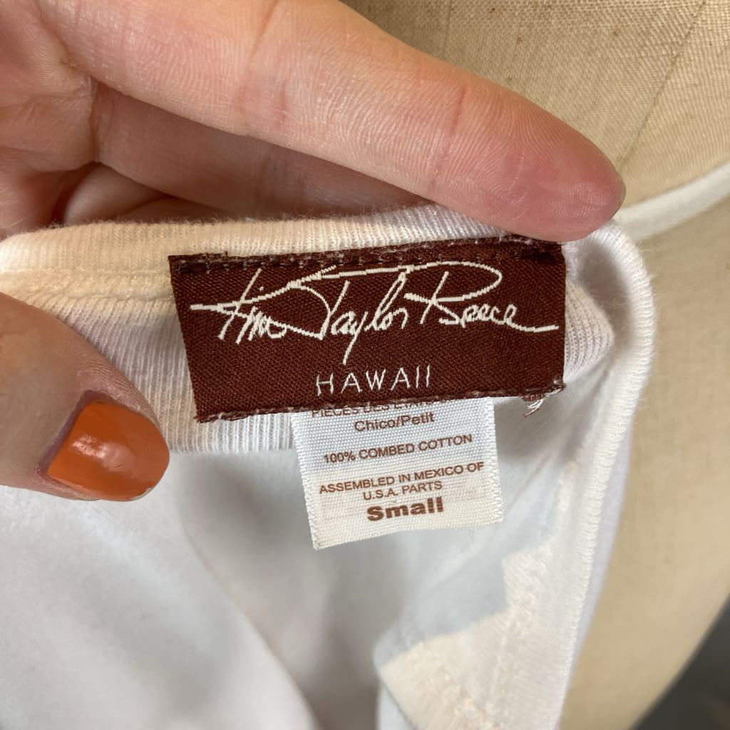 Hawaiian Dancer White Tank