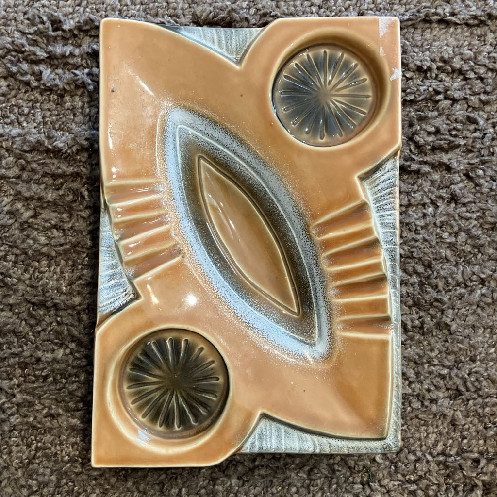 Mid-Century Ashtray with Cup Holders