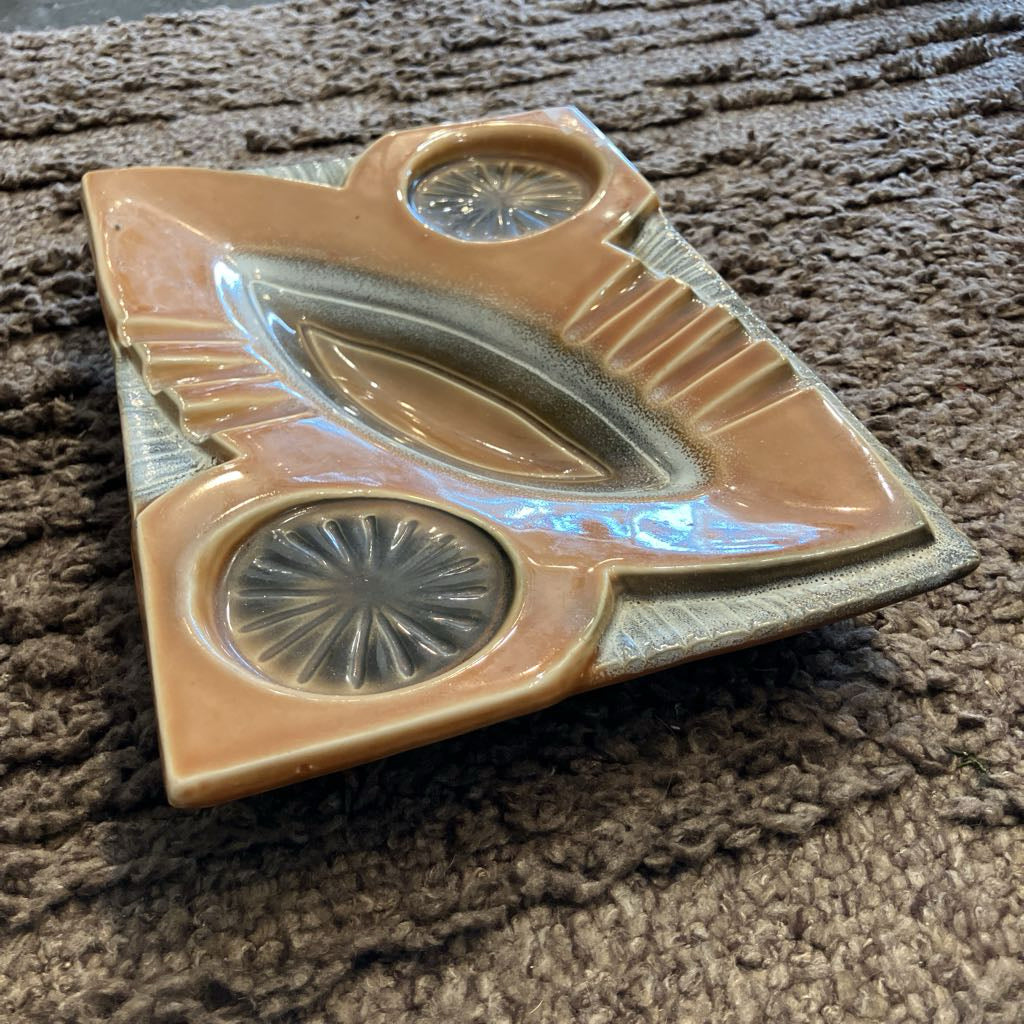 Mid-Century Ashtray with Cup Holders