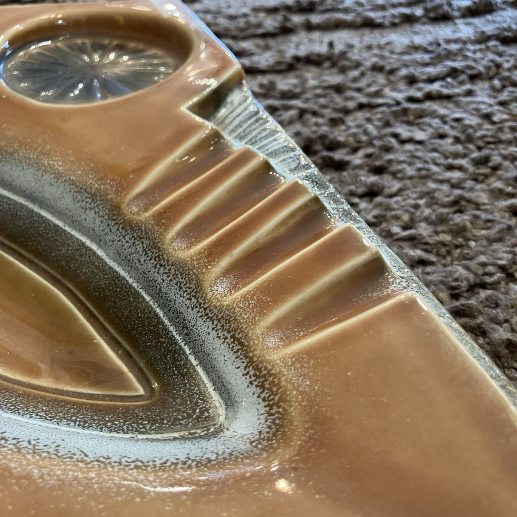 Mid-Century Ashtray with Cup Holders