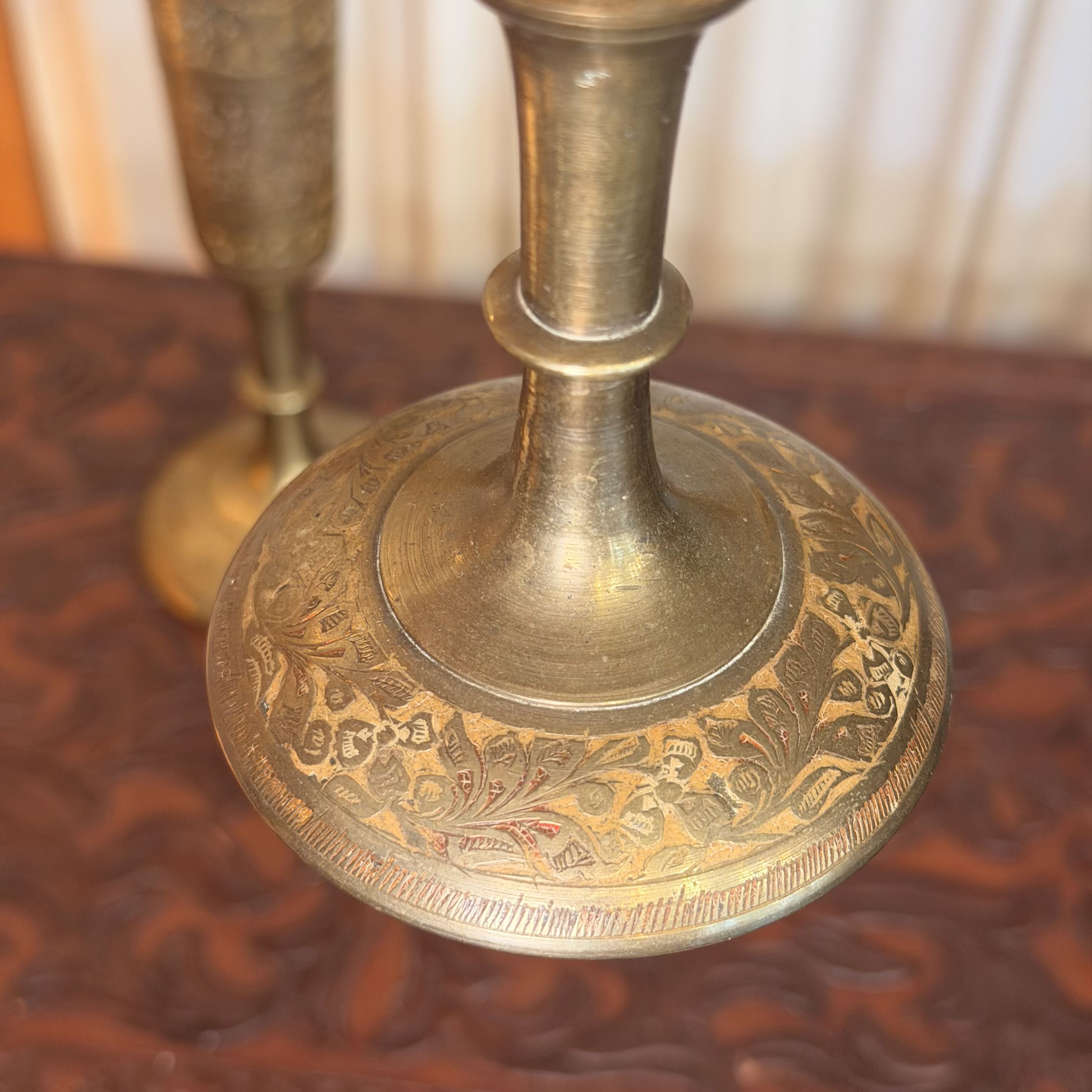 Indian Brass Vases set of 2