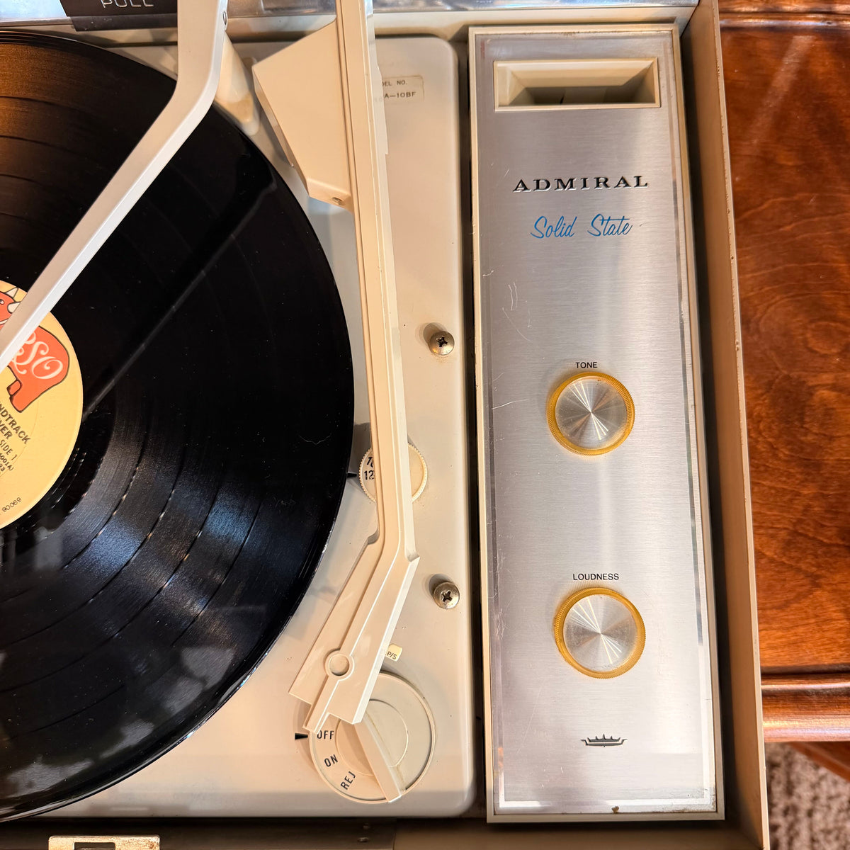 1970's Admiral Solid State Portable Record Player