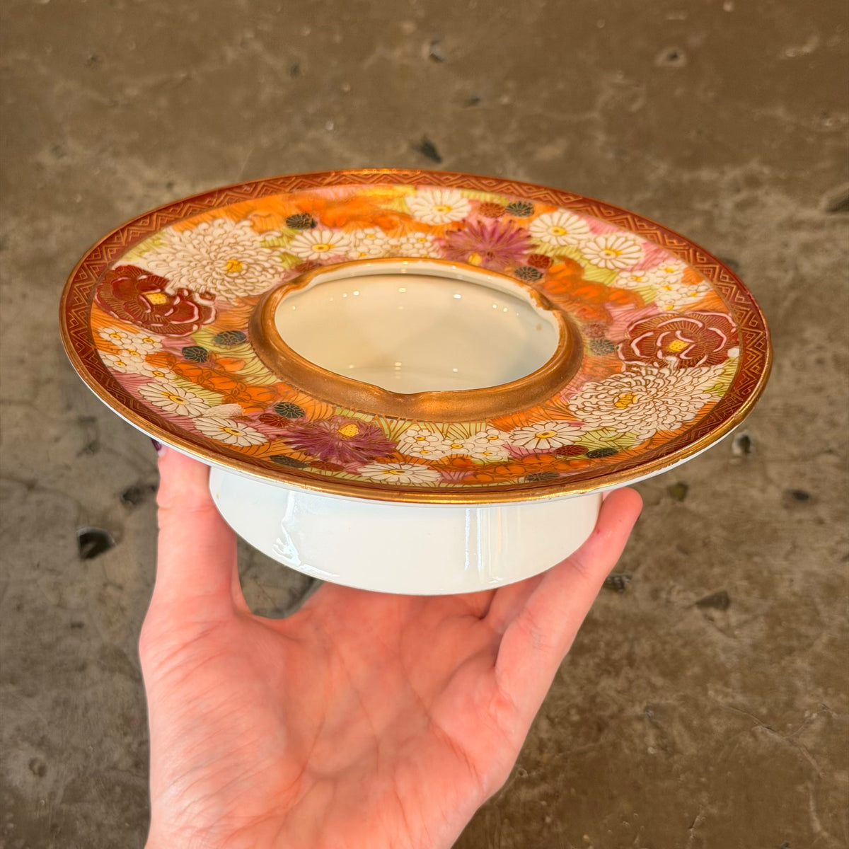 Japanese Floral Ashtray