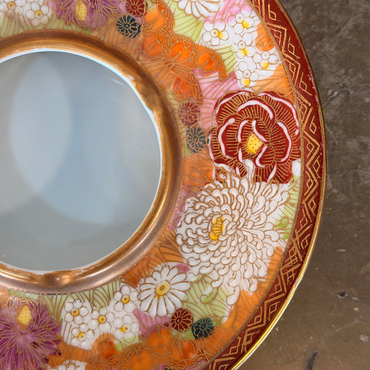 Japanese Floral Ashtray