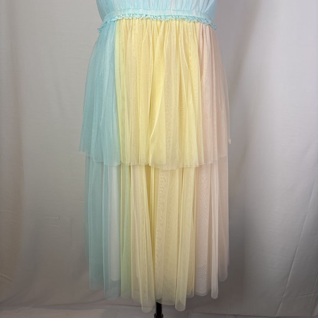 Pernille Rosenkilde Strapeless Tiered Tulle Dress