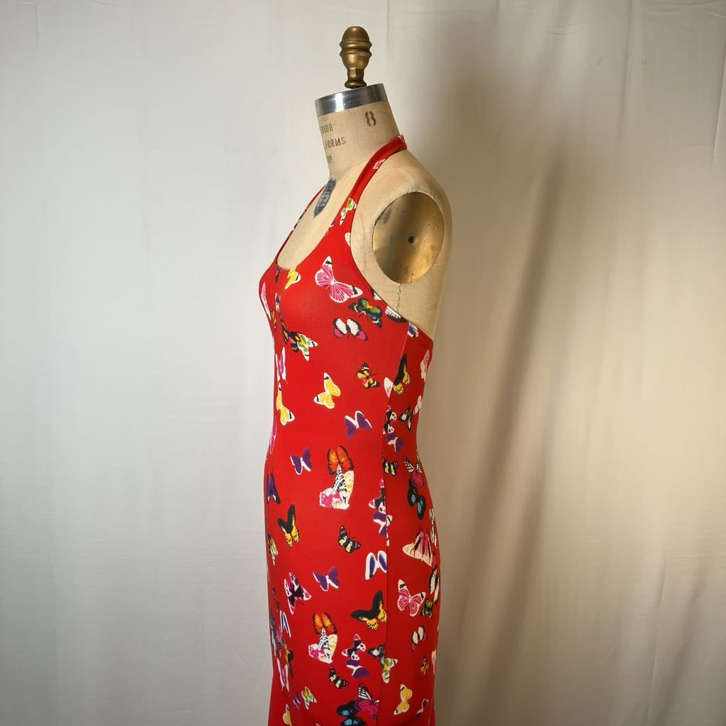 Red Butterfly Maxi Dress