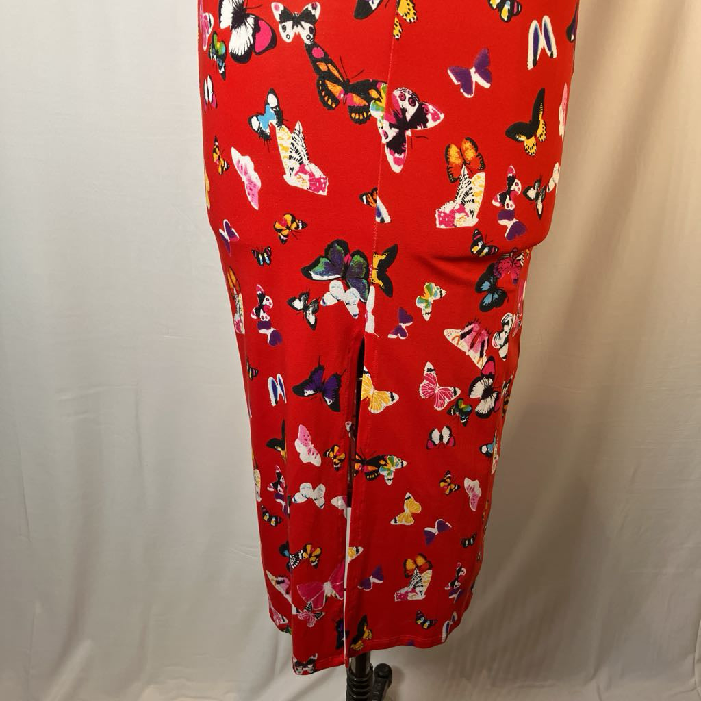 Red Butterfly Maxi Dress