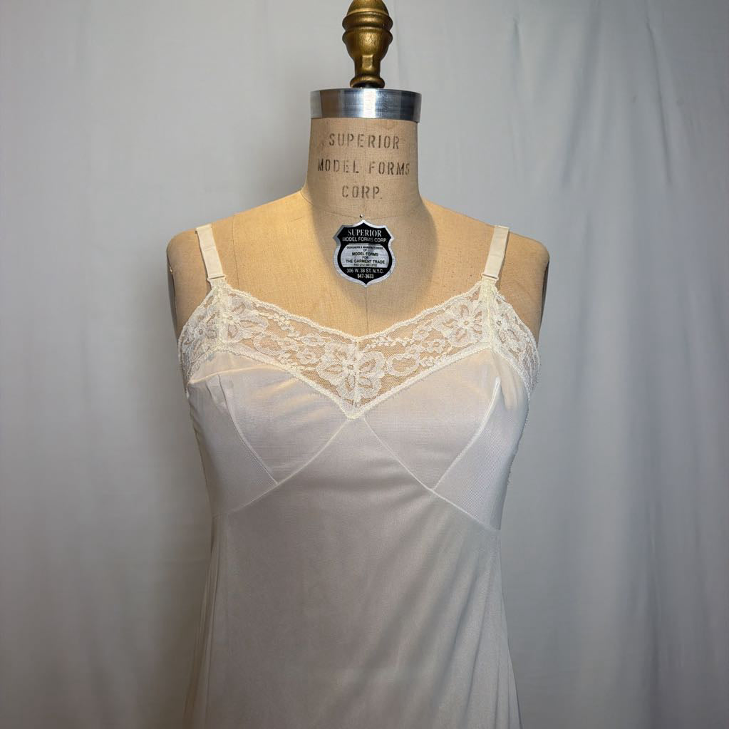 Vintage Montgomery Ward Cream Slip Dress