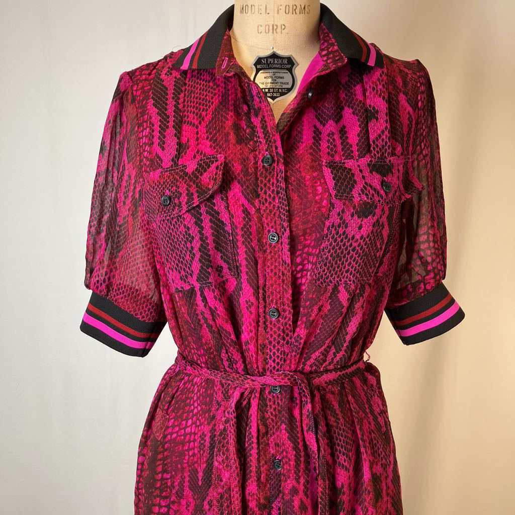 Anne Klein Pink Snake Dress