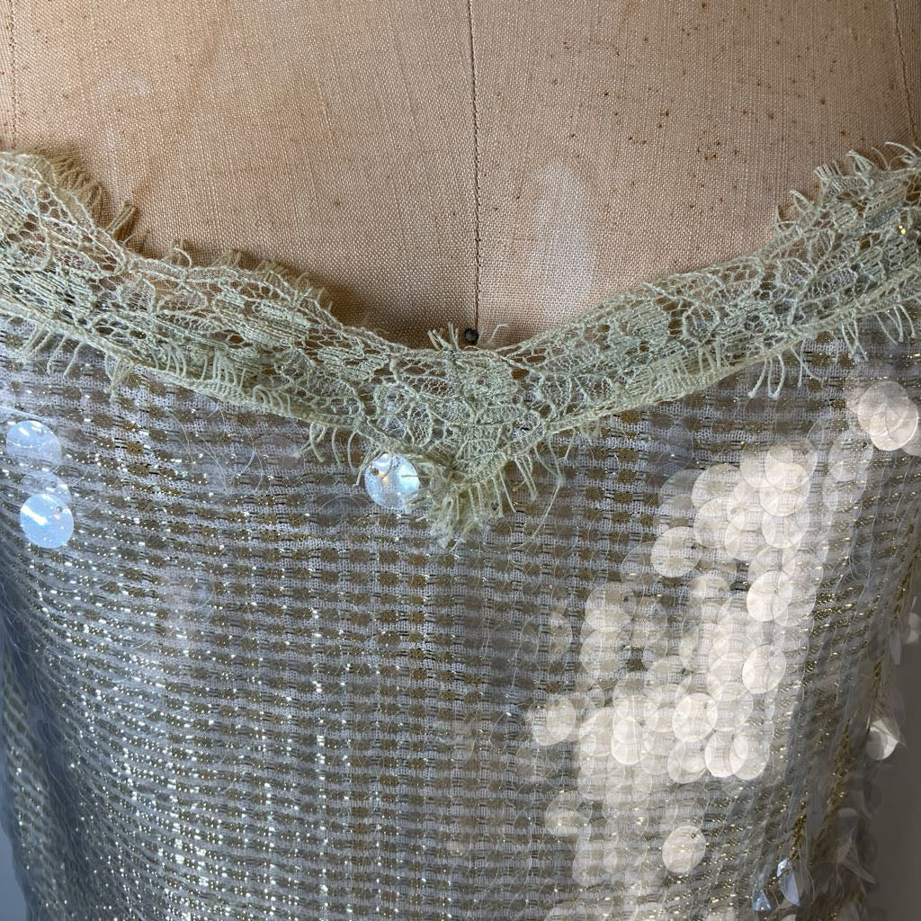 Clear Sequin Camisole Top