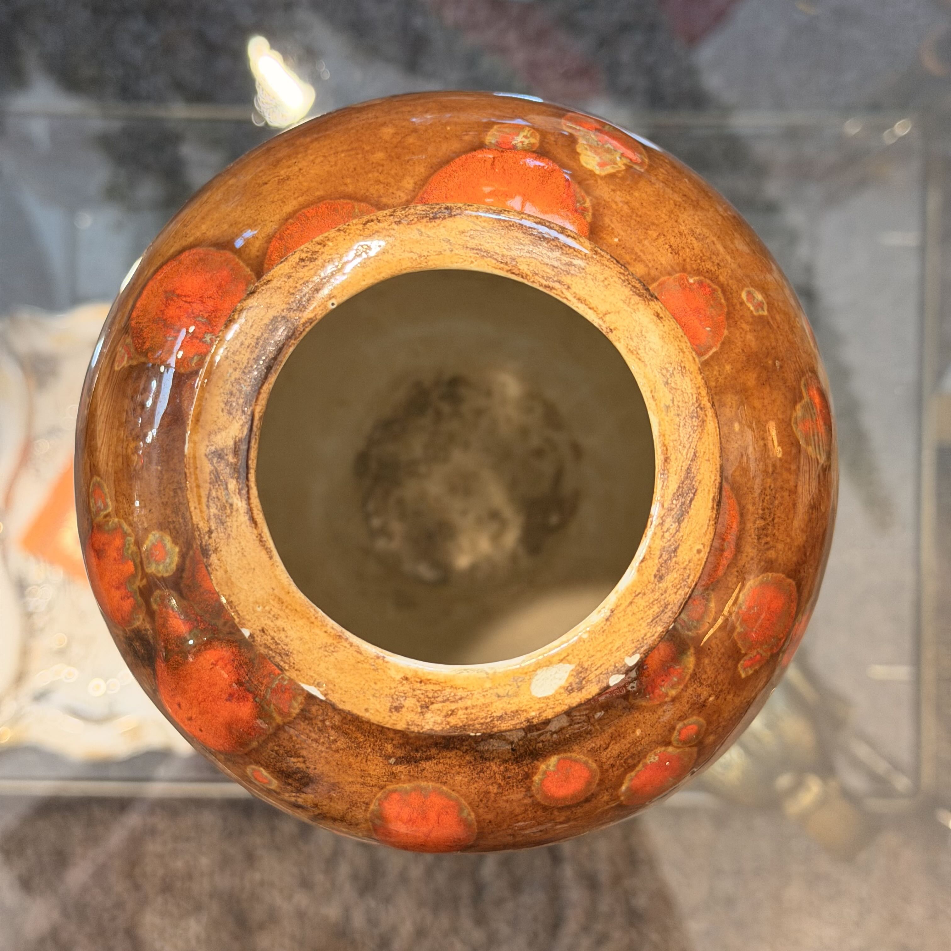 Glazed vintage vase