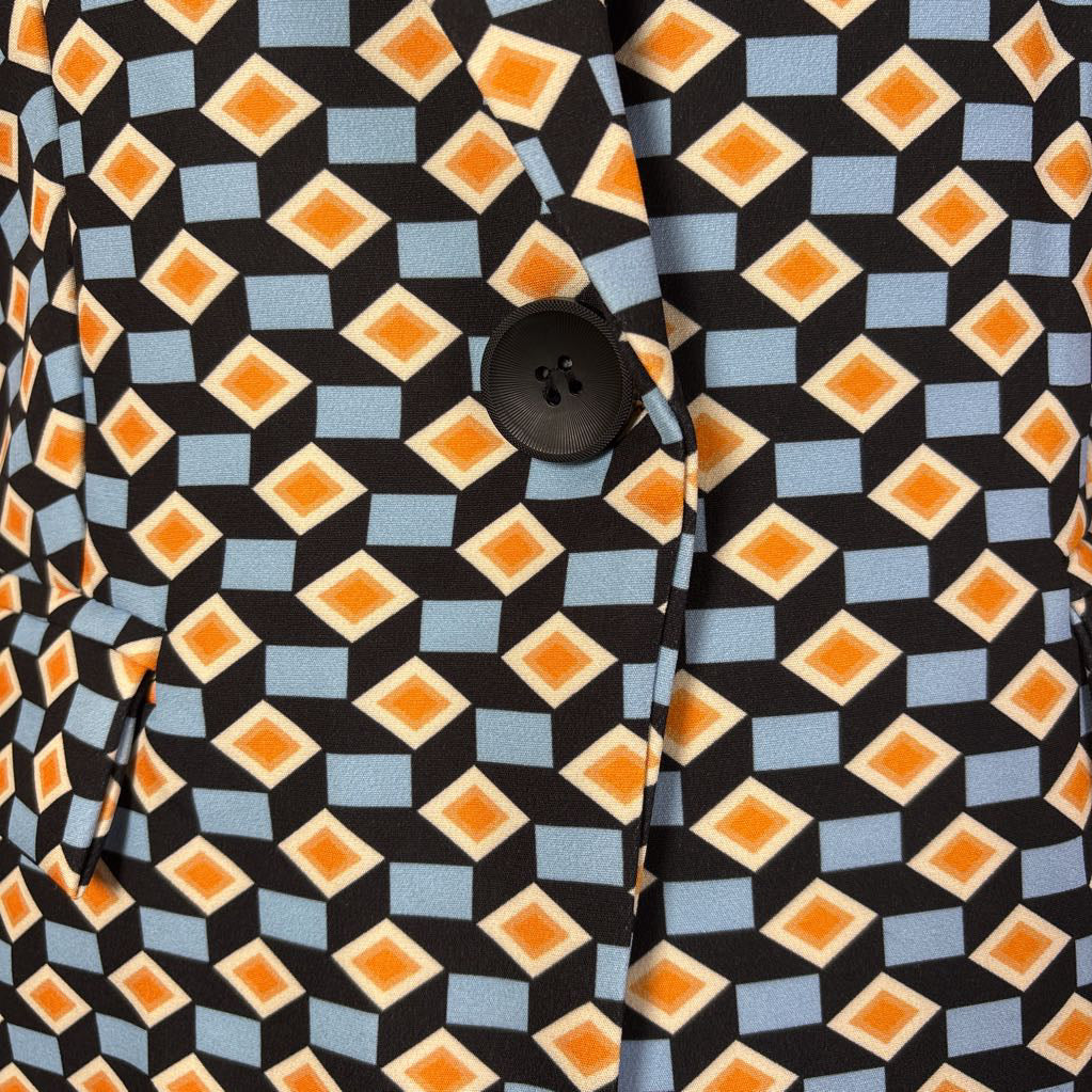 Geo Pattern Retro Mod Blazer