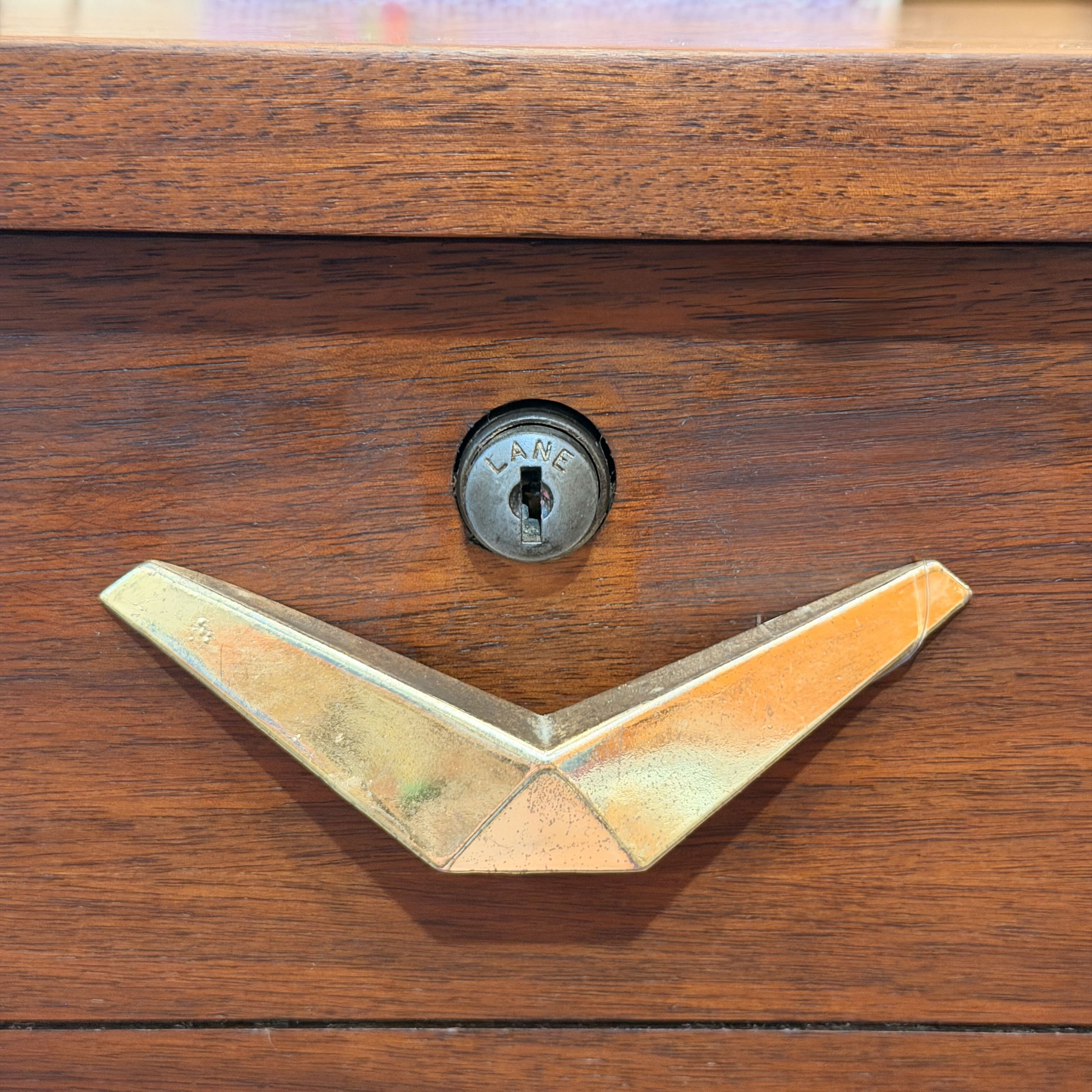 Mid Century Lane Cedar Chest w/ Brass Hardware
