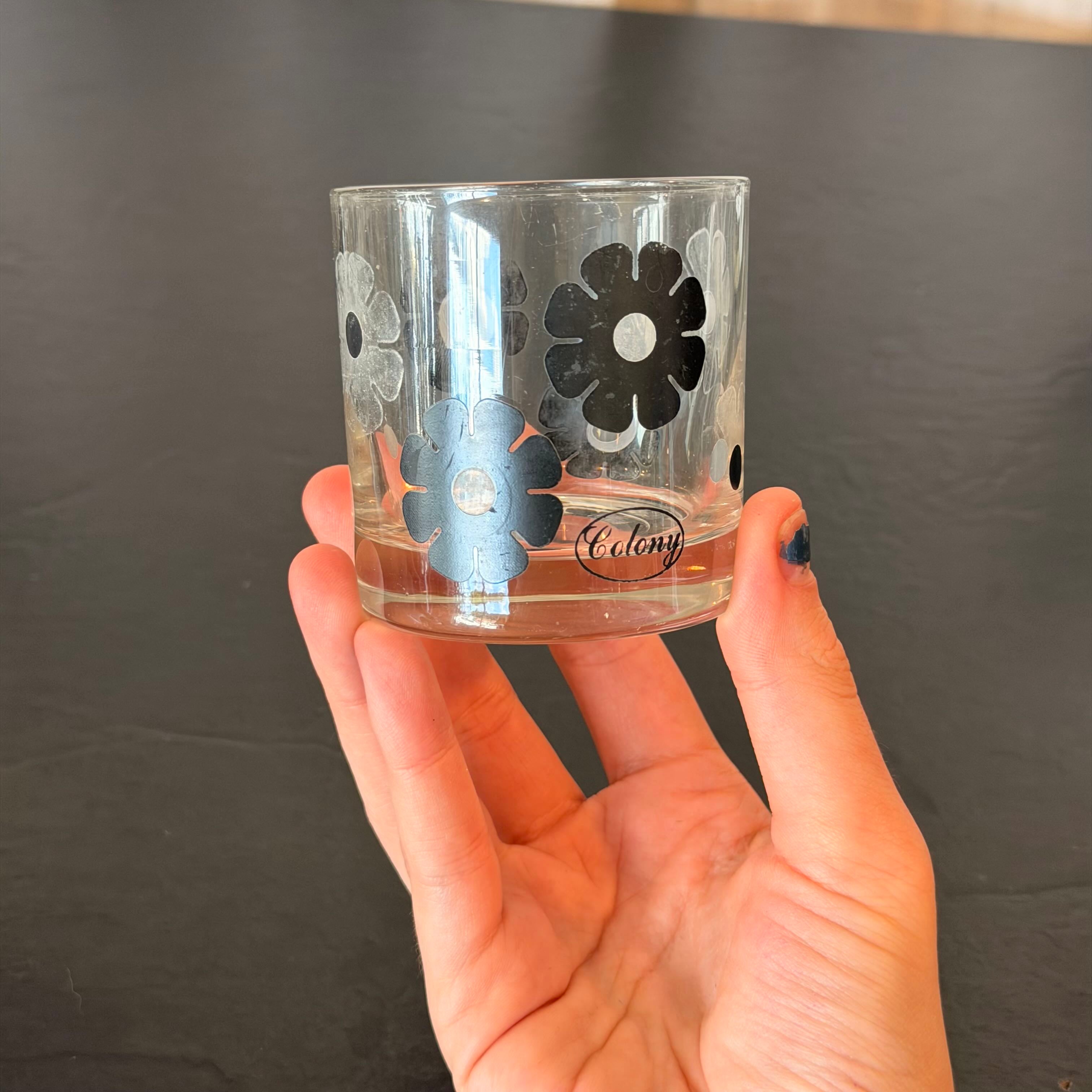 Colony Black and White Floral Bar set