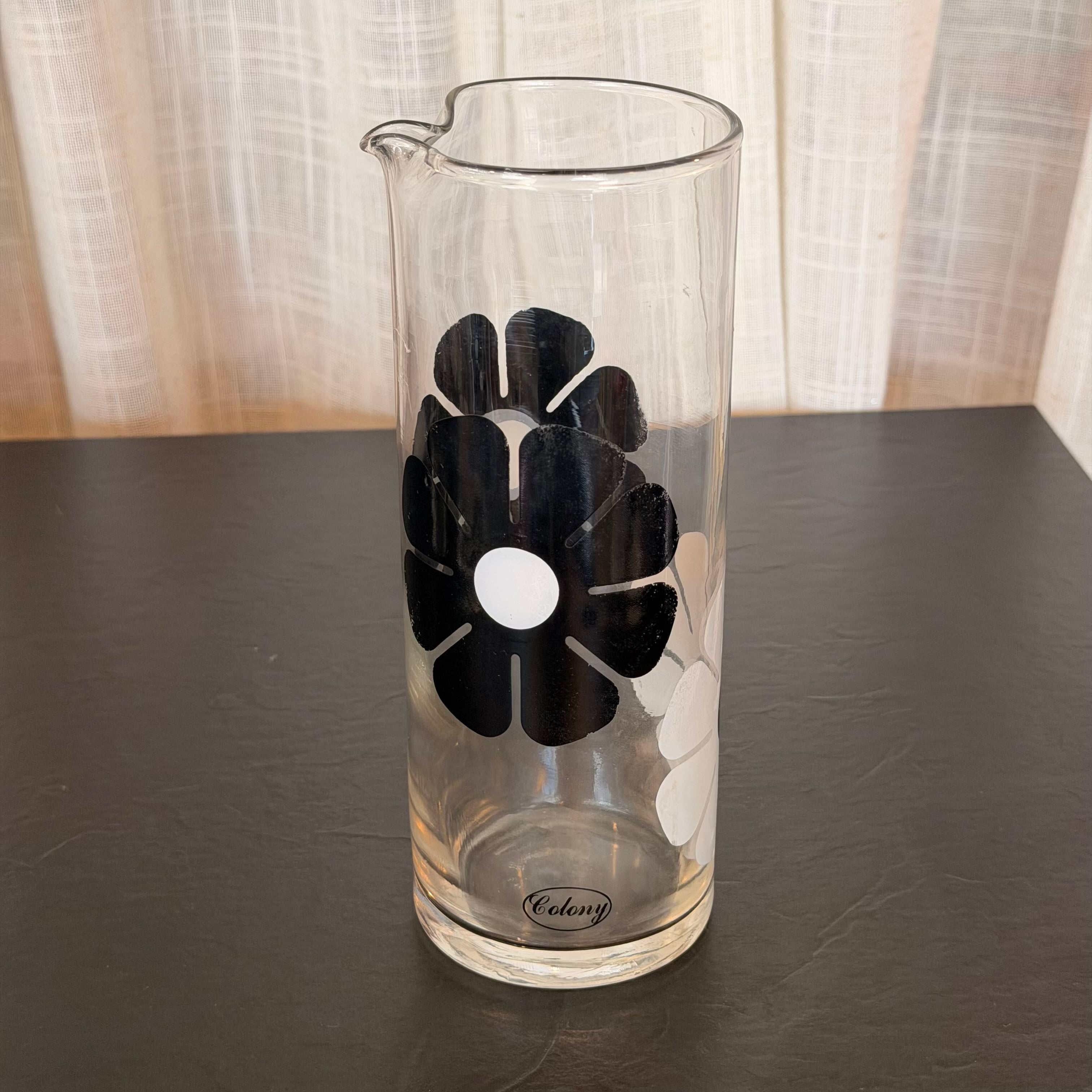 Colony Black and White Floral Bar set