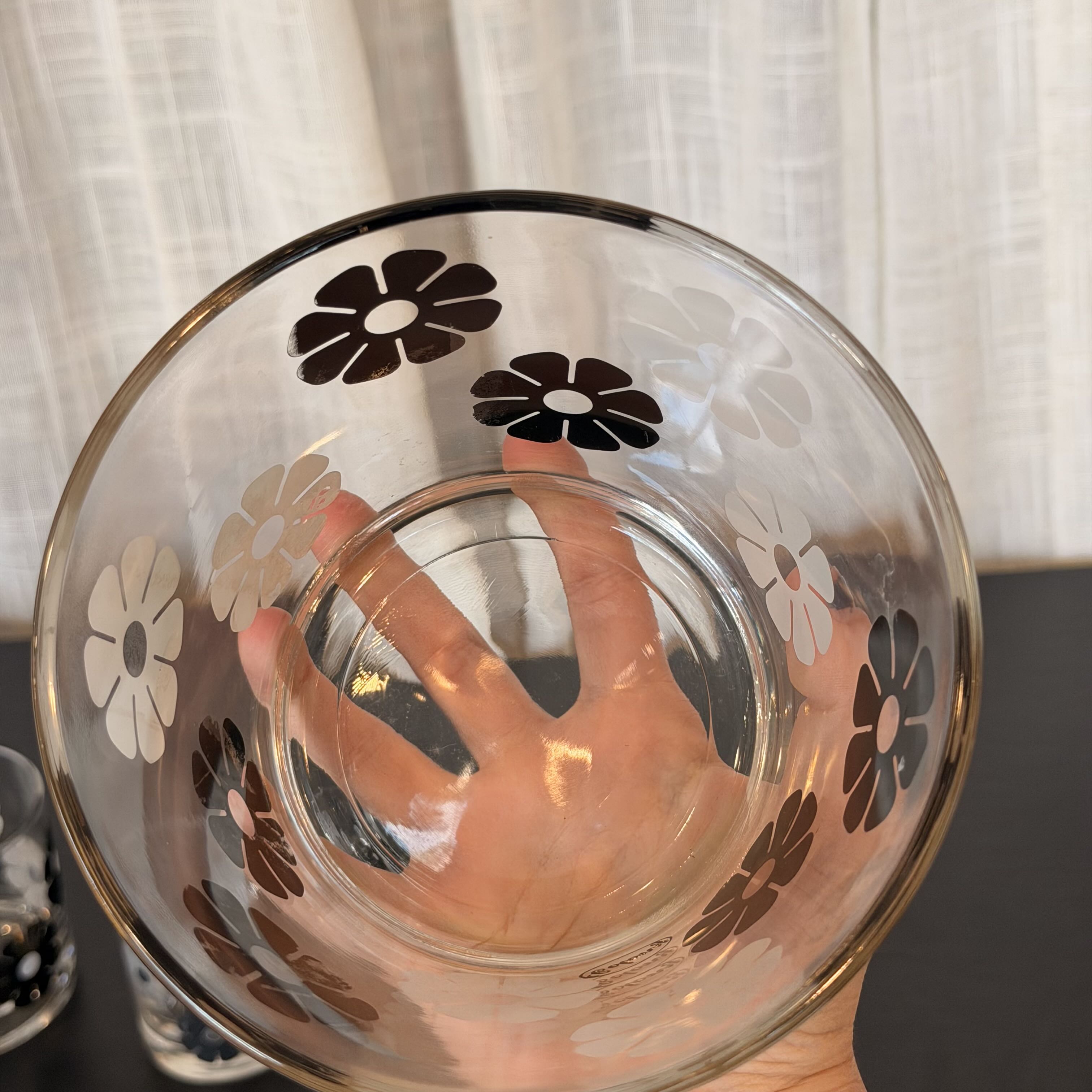 Colony Black and White Floral Bar set
