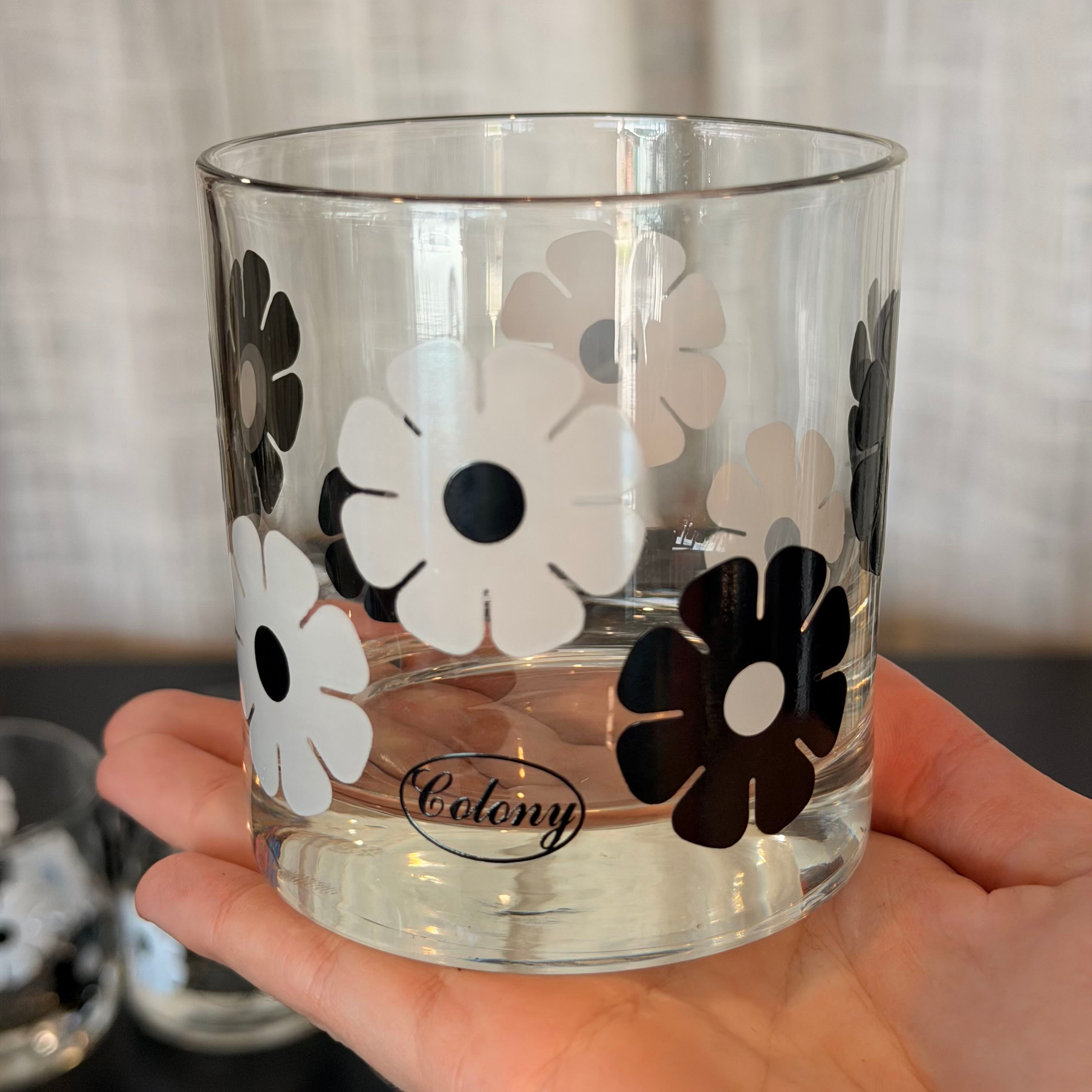 Colony Black and White Floral Bar set