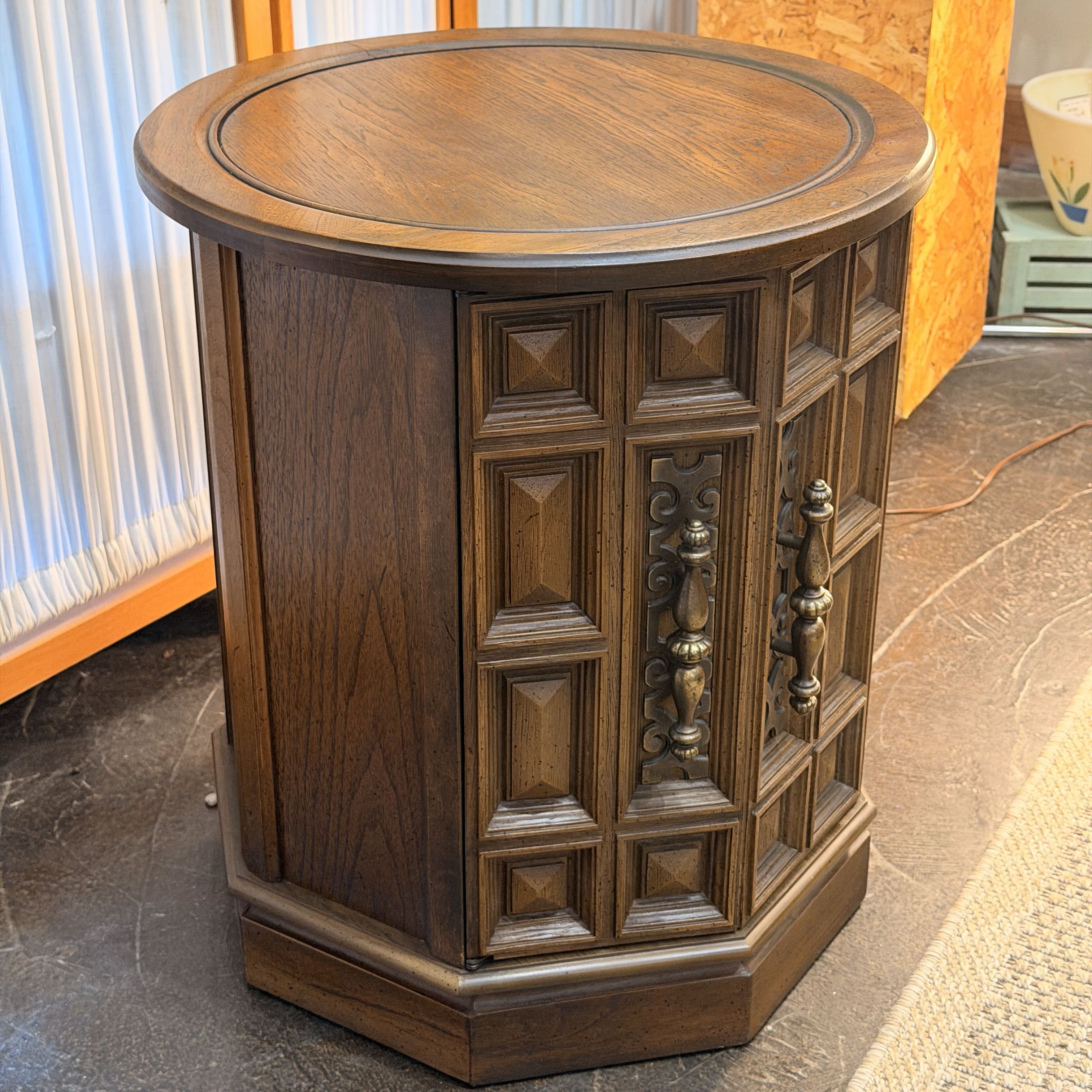 Octagon Table w/ Door & Storage