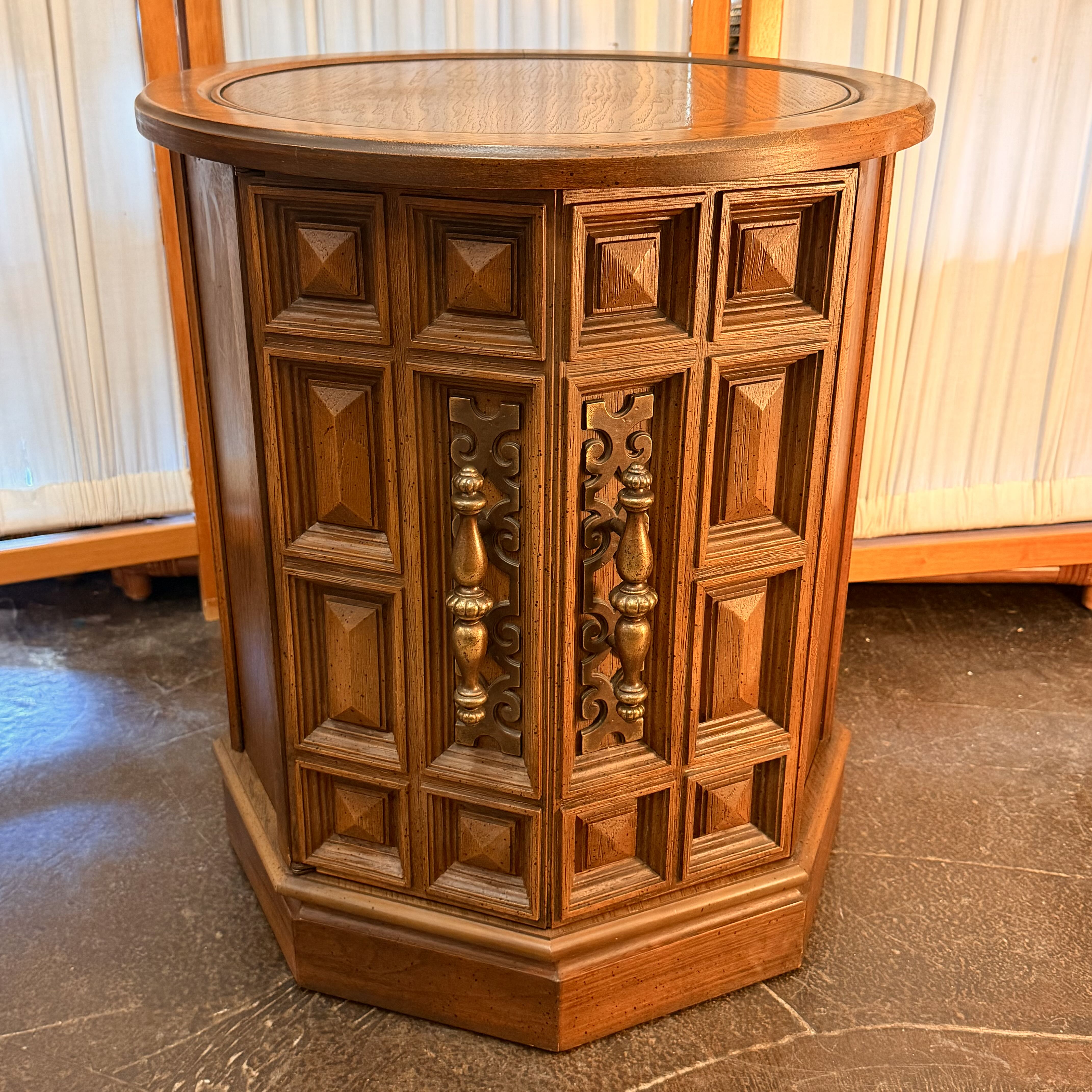 Octagon Table w/ Door & Storage