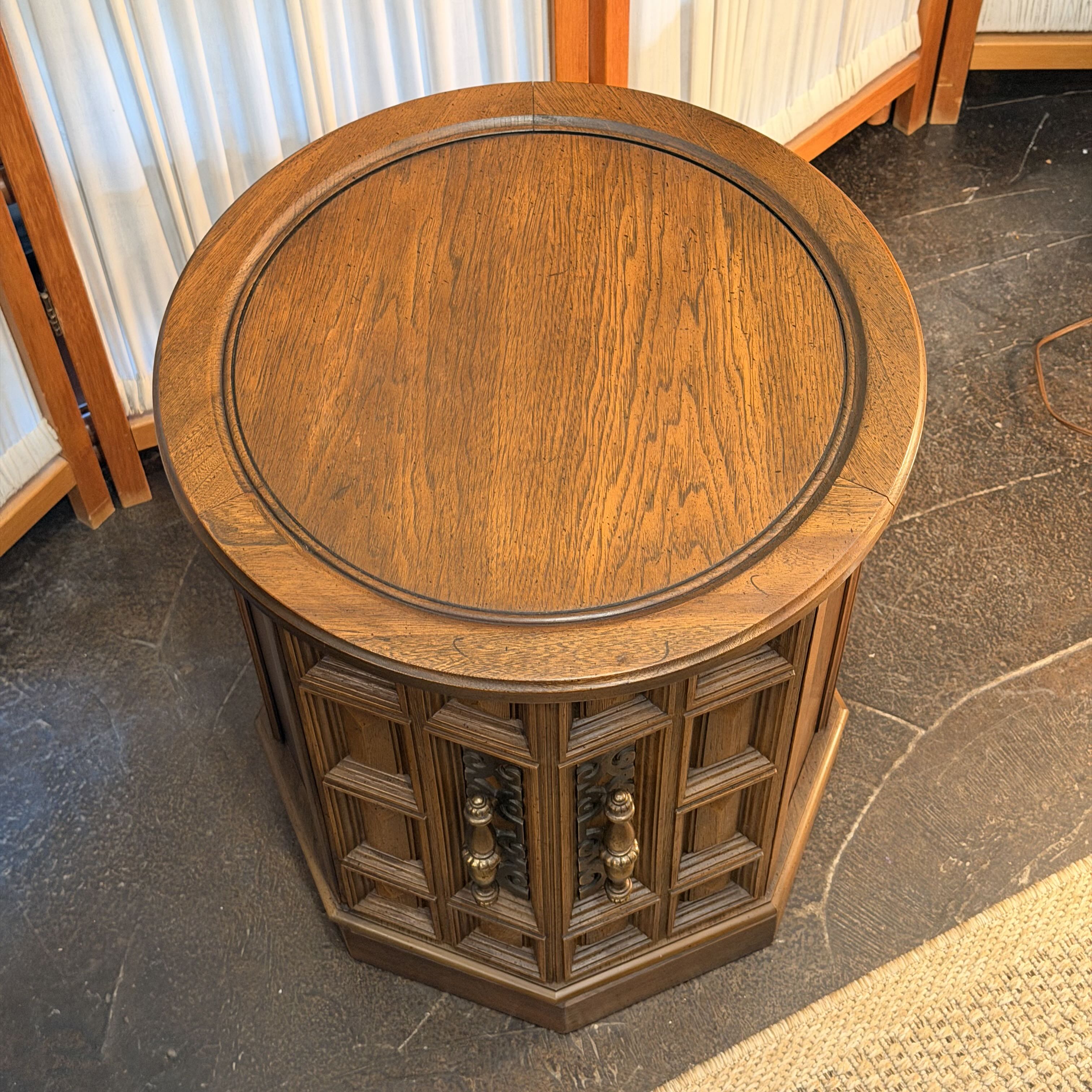 Octagon Table w/ Door & Storage