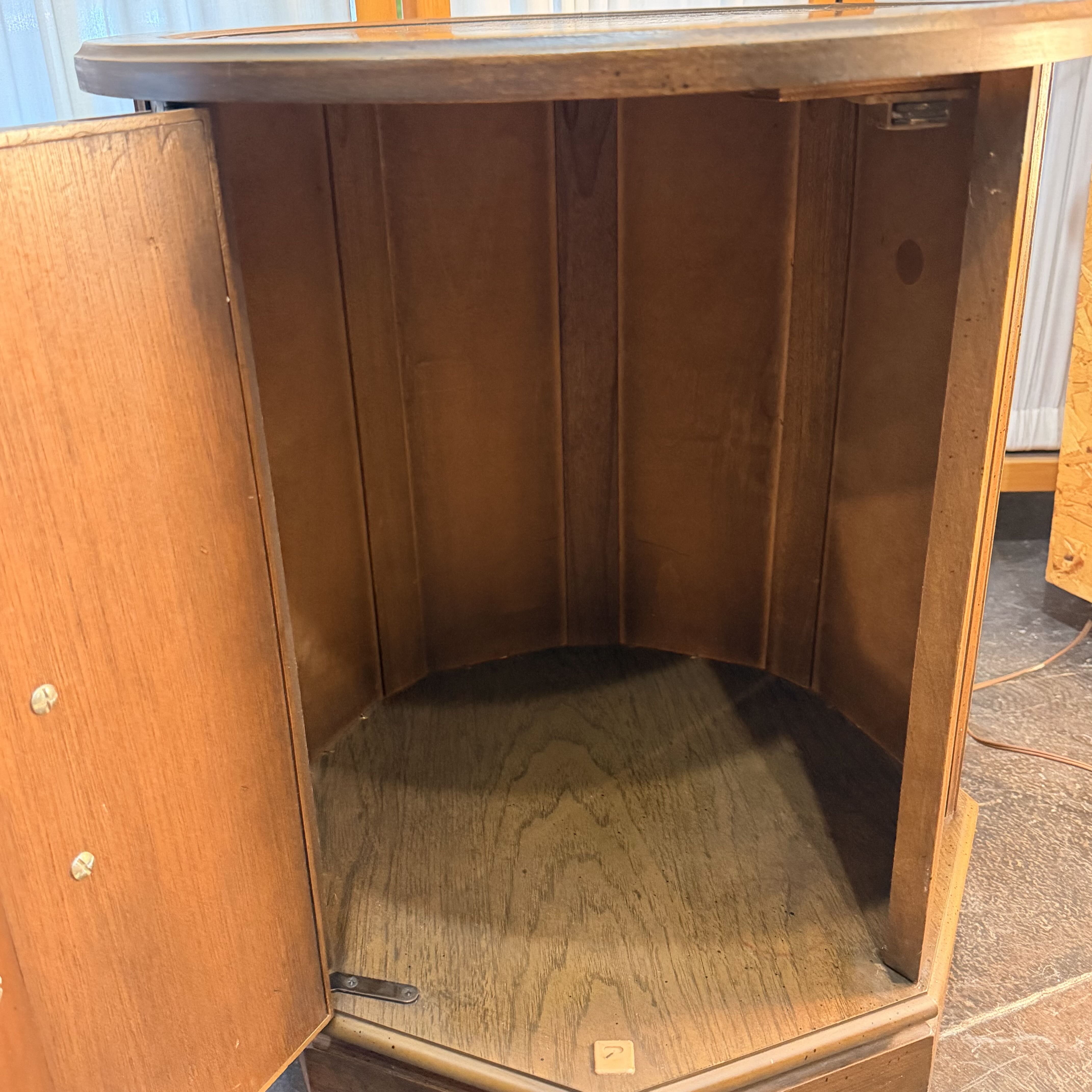 Octagon Table w/ Door & Storage