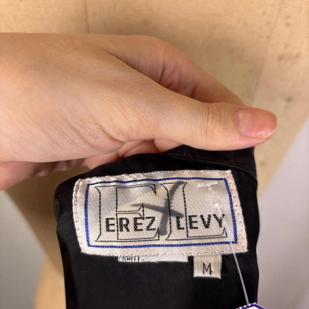 Embroidered Black Vest