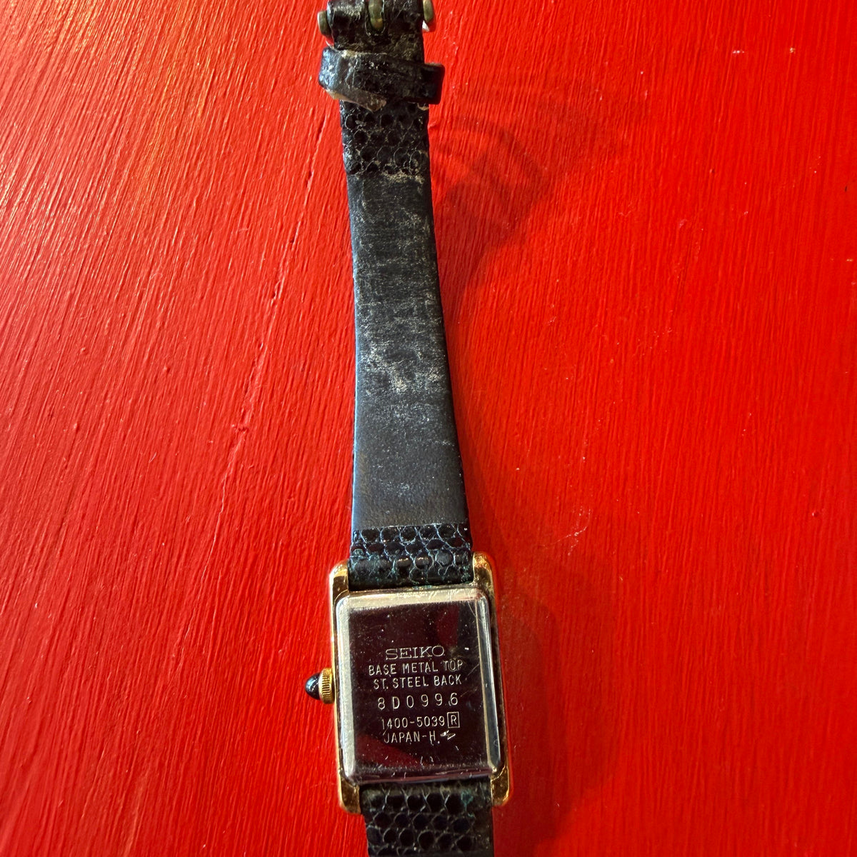 1988 Seiko Quartz White Roman Tank Watch
