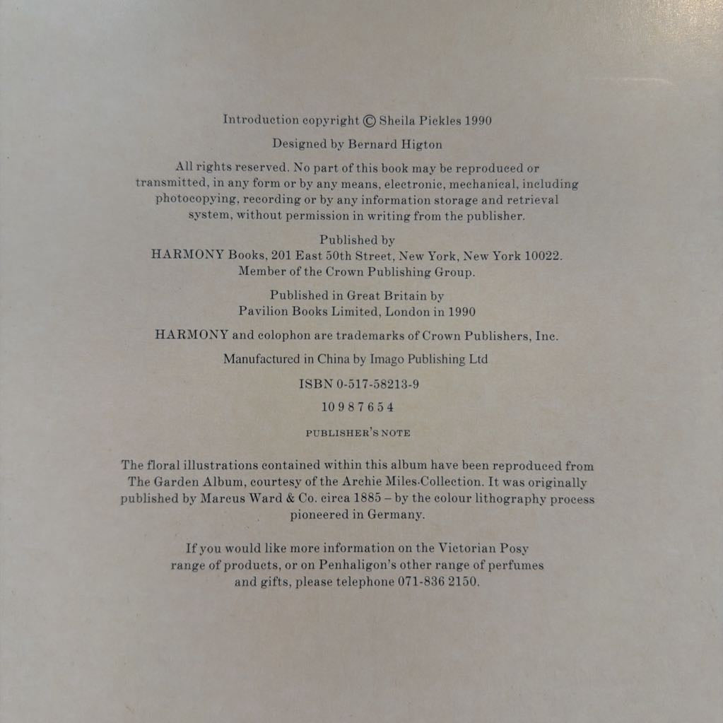 A close-up of a book cover's copyright and publisher information printed in black text on a light gray background.
