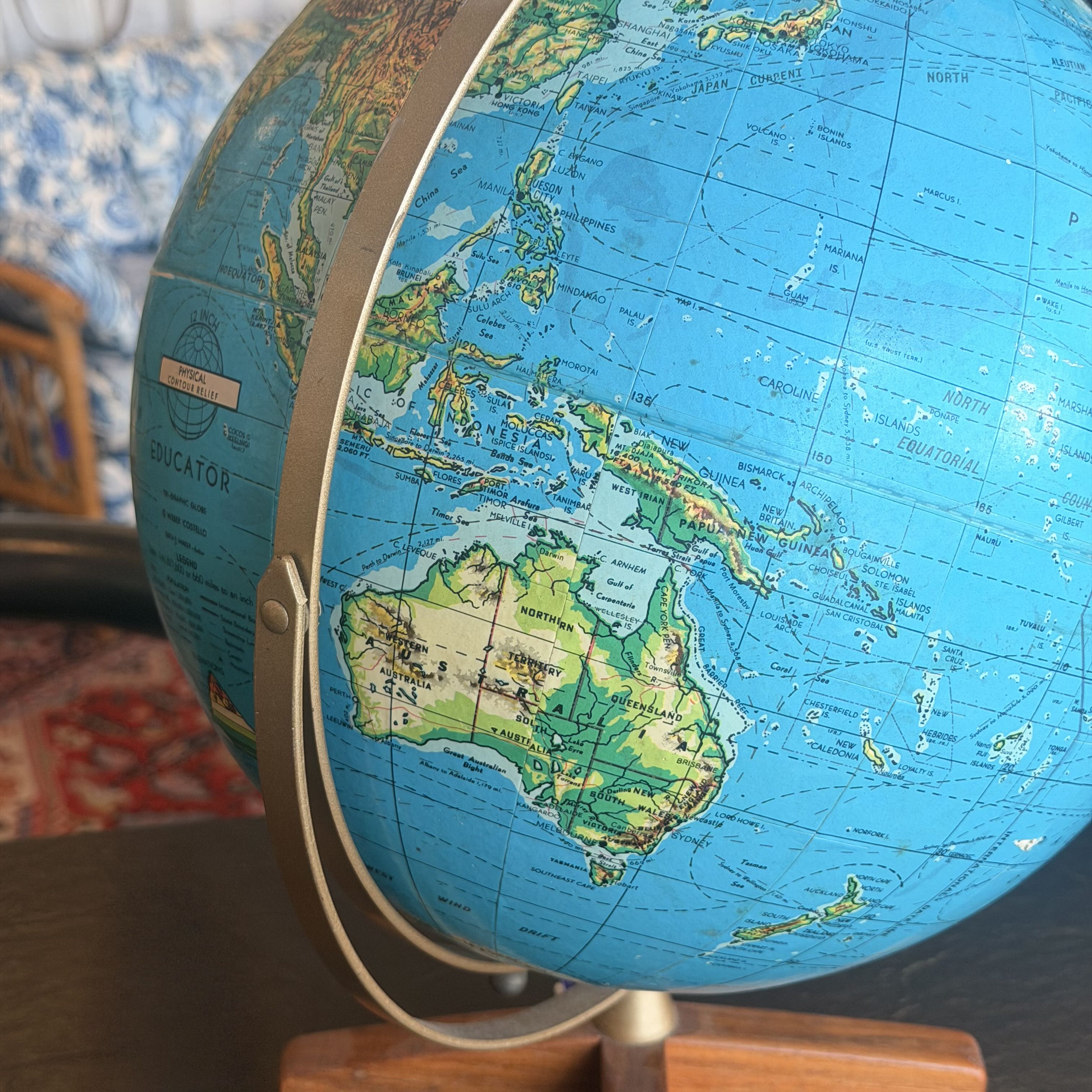 Vintage Weber Costello Globe