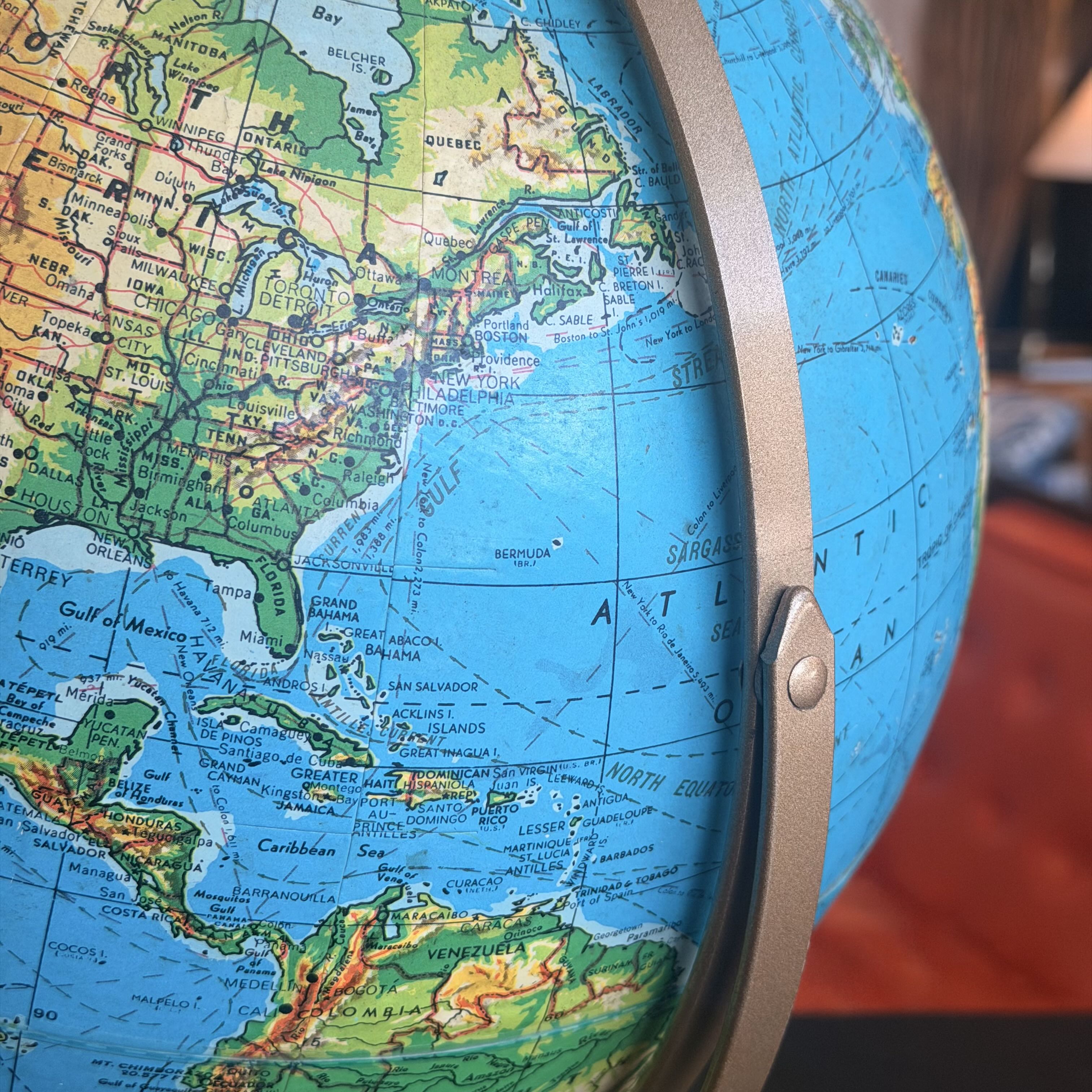 Vintage Weber Costello Globe