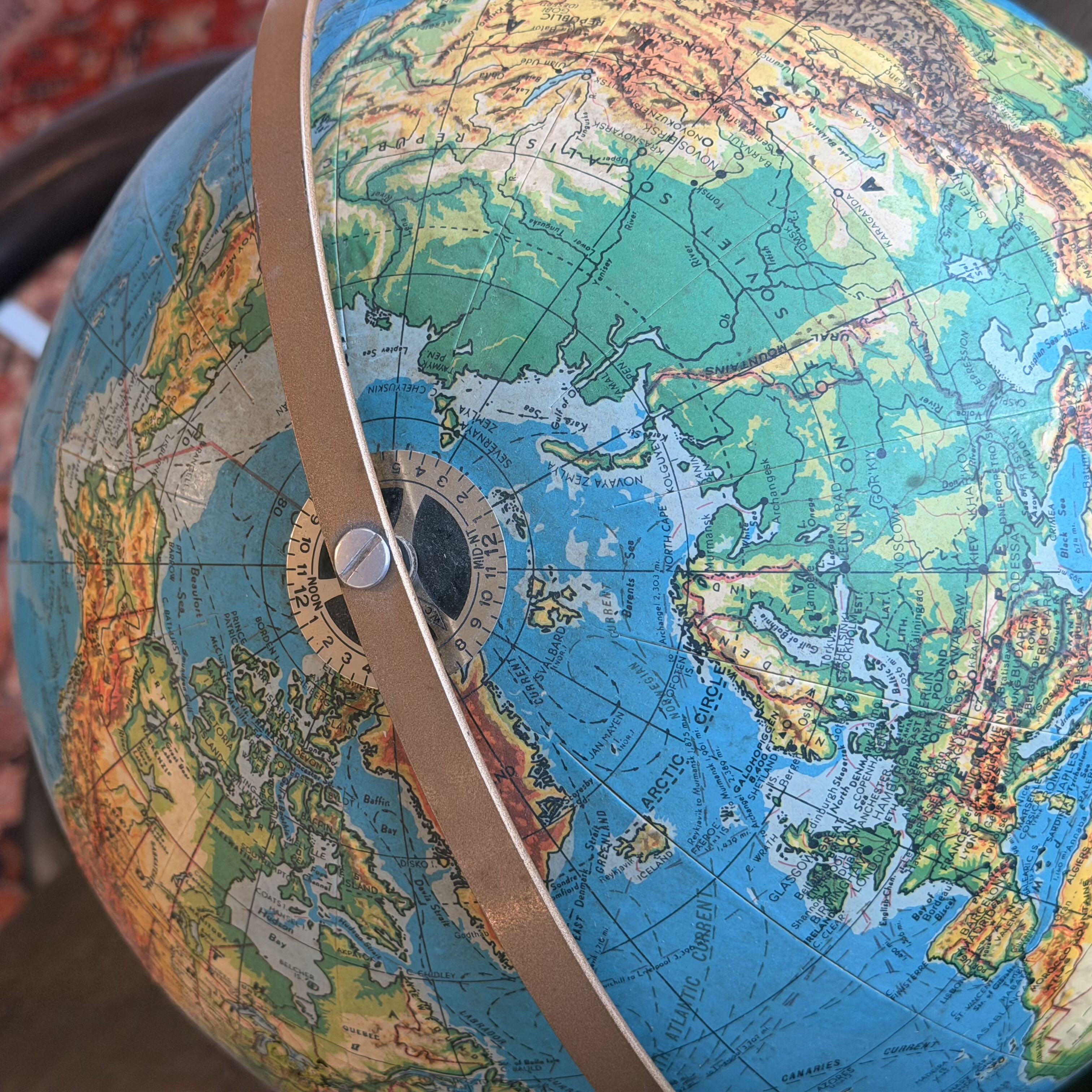 Vintage Weber Costello Globe