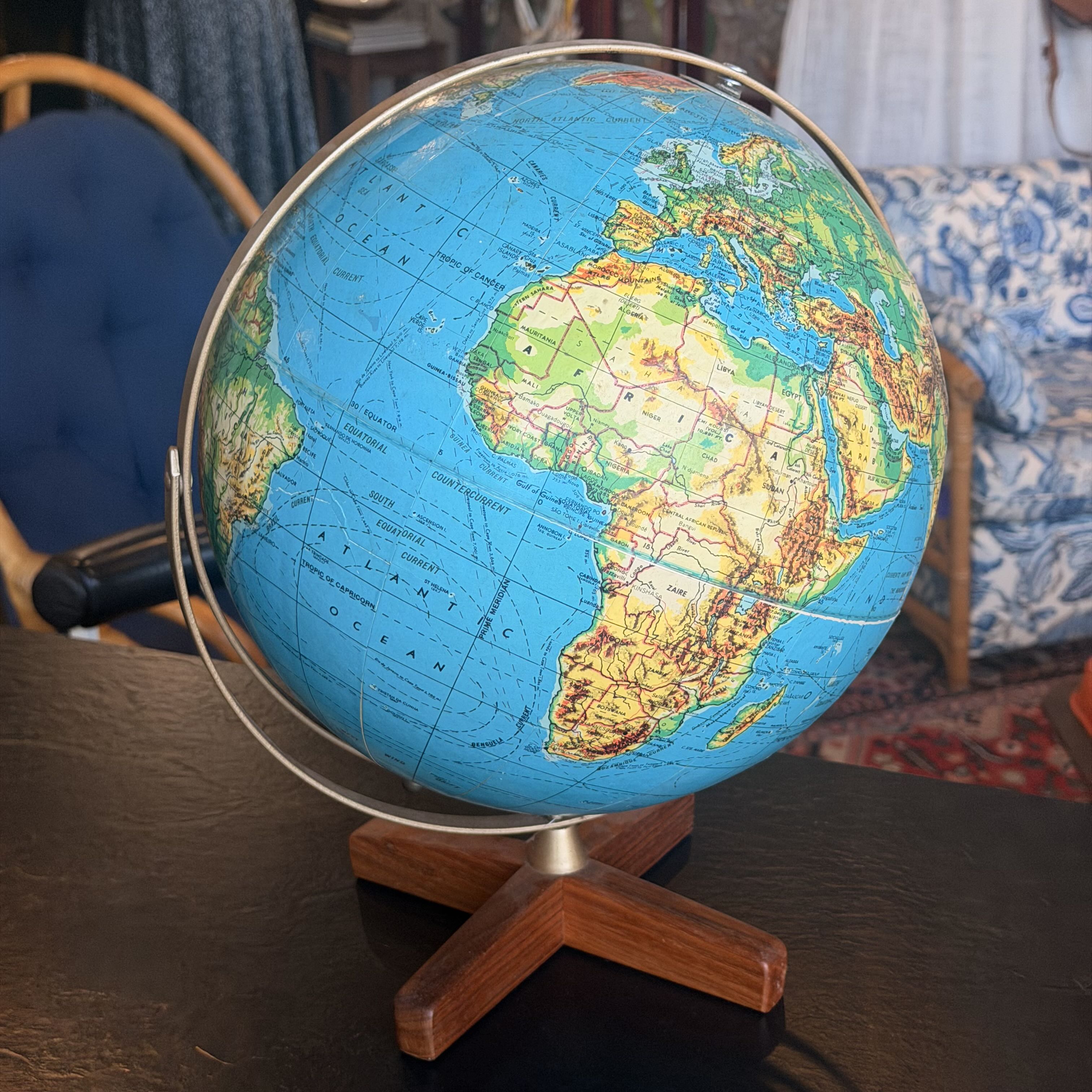 Vintage Weber Costello Globe